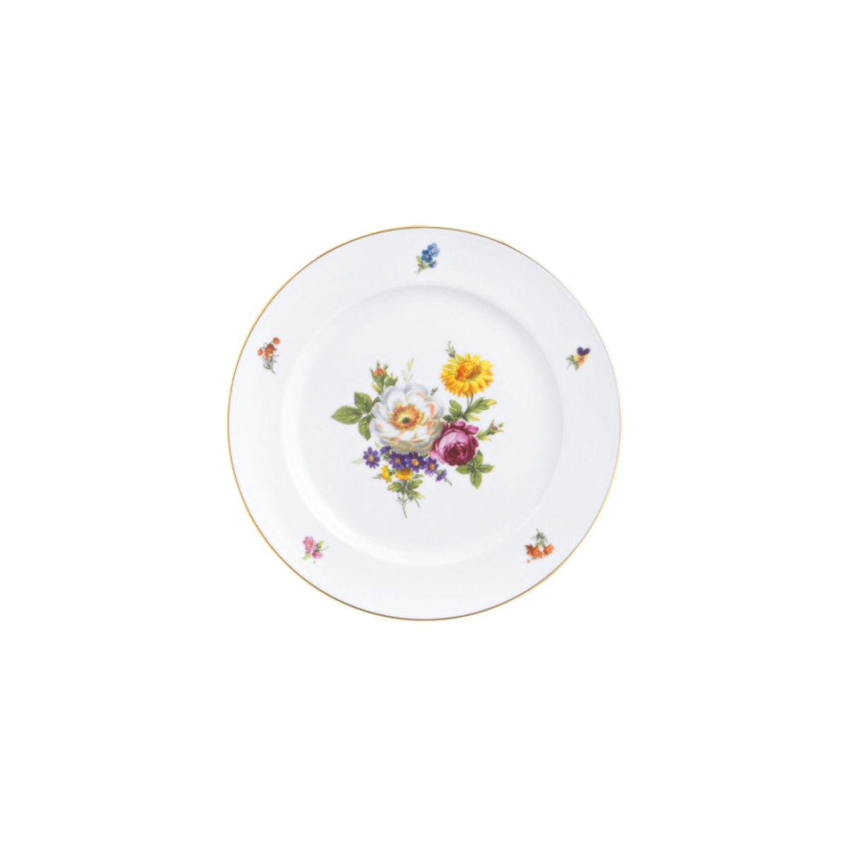 Fürstenberg, Alt fürstenberg bunte blume, Breakfast plate