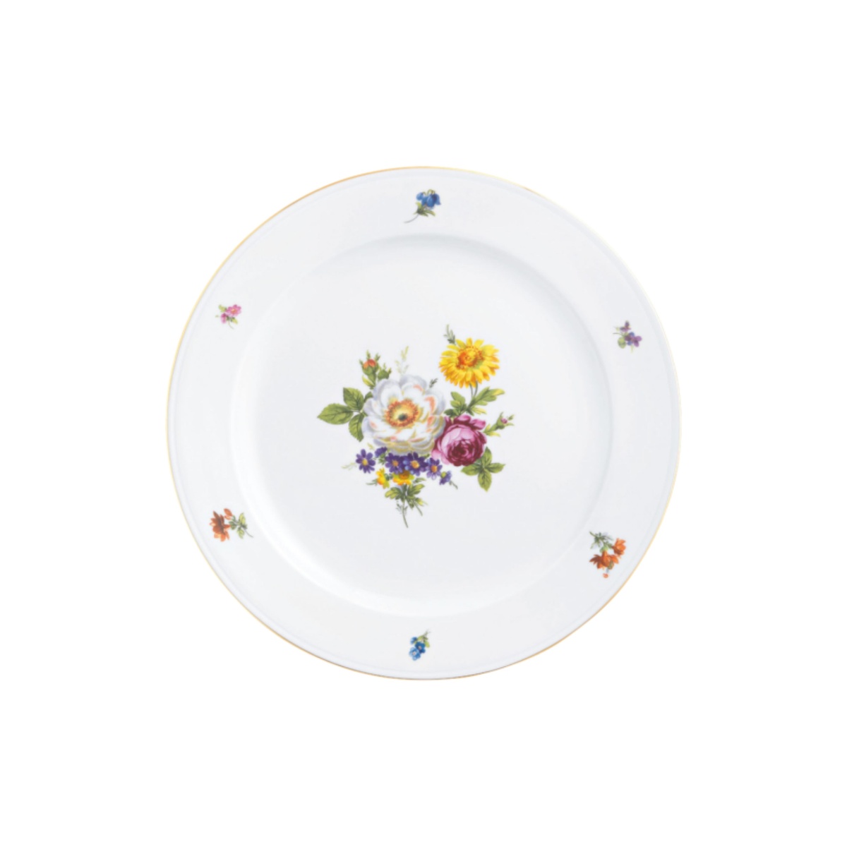 Fürstenberg, Alt fürstenberg bunte blume, Dinner plate
