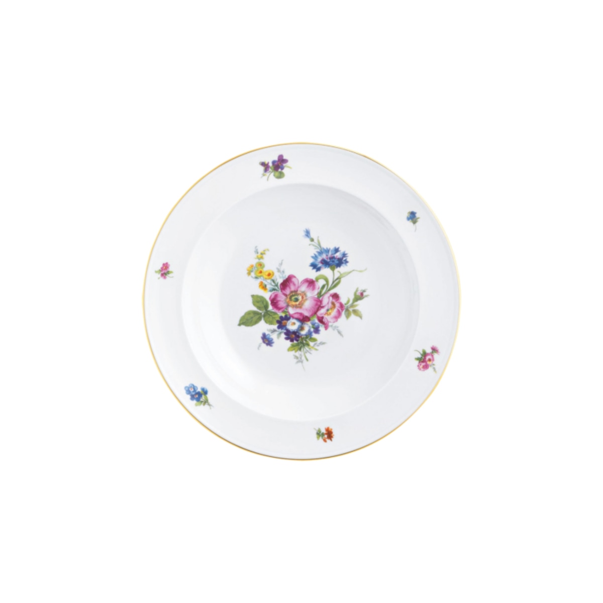 Fürstenberg, Alt fürstenberg bunte blume, Soup plate