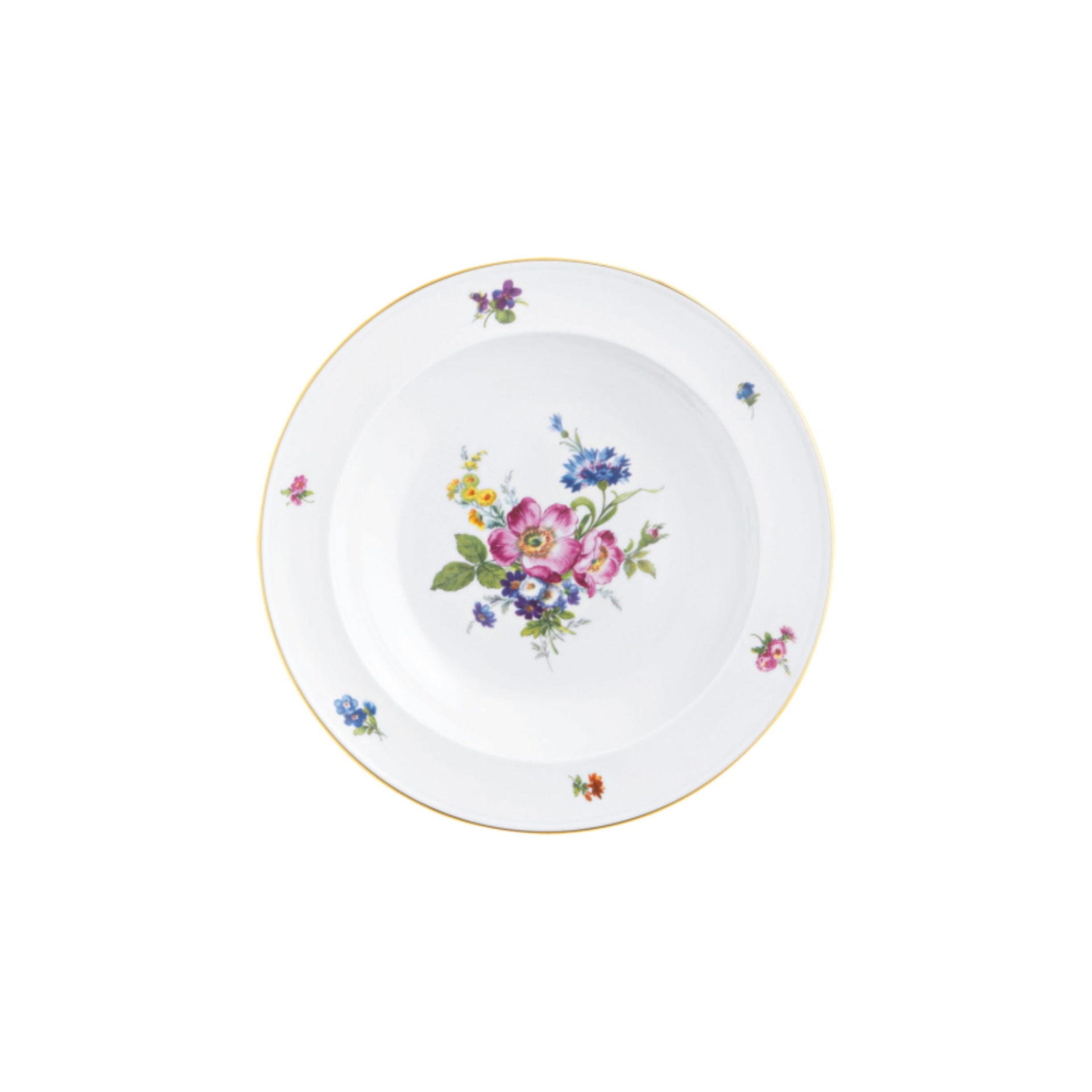 Fürstenberg, Alt fürstenberg bunte blume, Soup plate