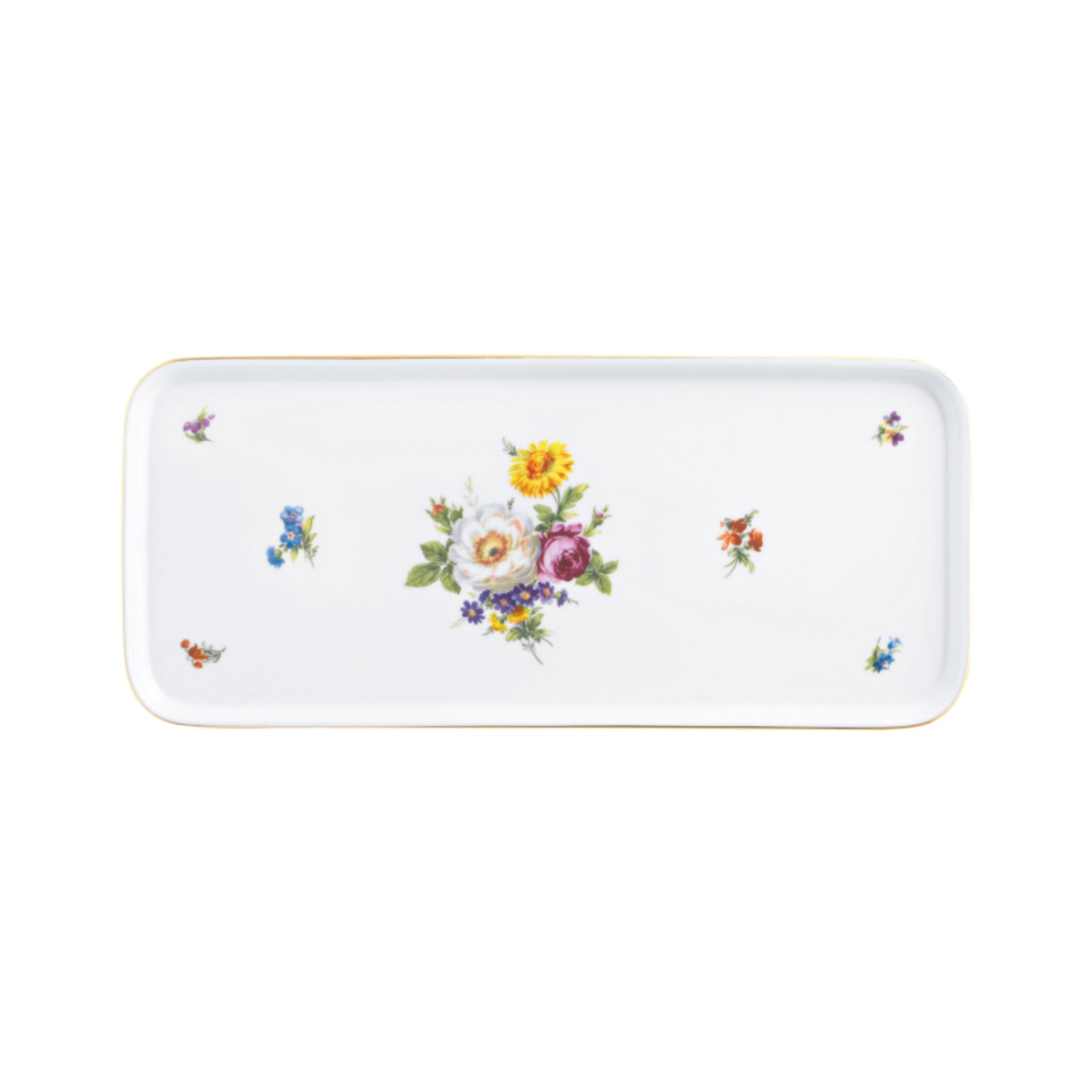 Fürstenberg, Alt fürstenberg bunte blume, Sandwich plate