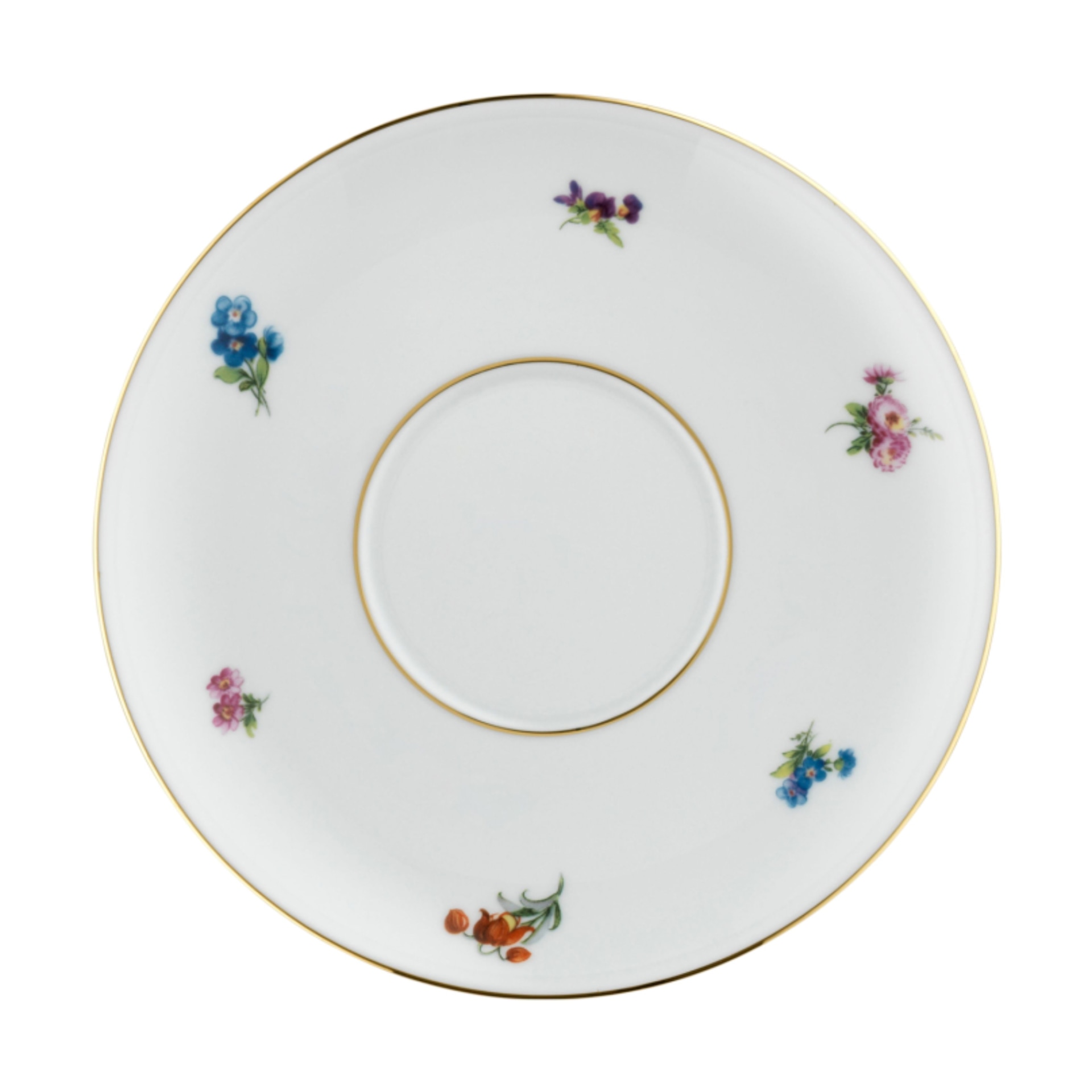 Fürstenberg, Alt Fürstenberg bunte blume, Soup saucer
