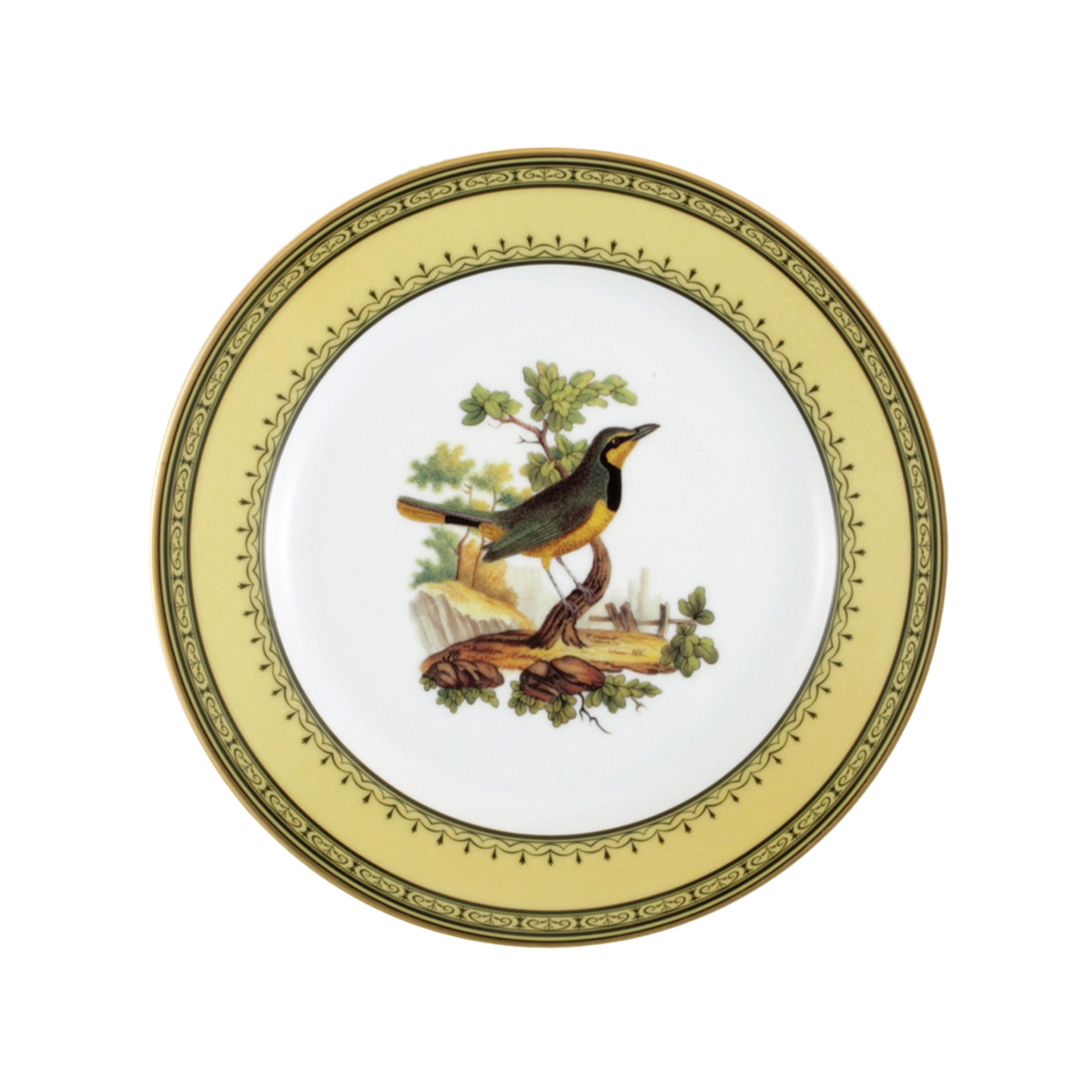 Bernardaud, Jardin du Roi, Salad plate, olive thrush
