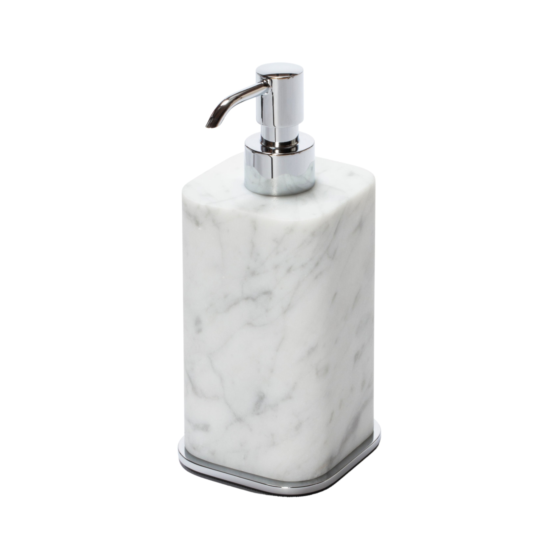 Giobagnara, Polo Arabescato White Marble Bathroom Set, Soap dispenser