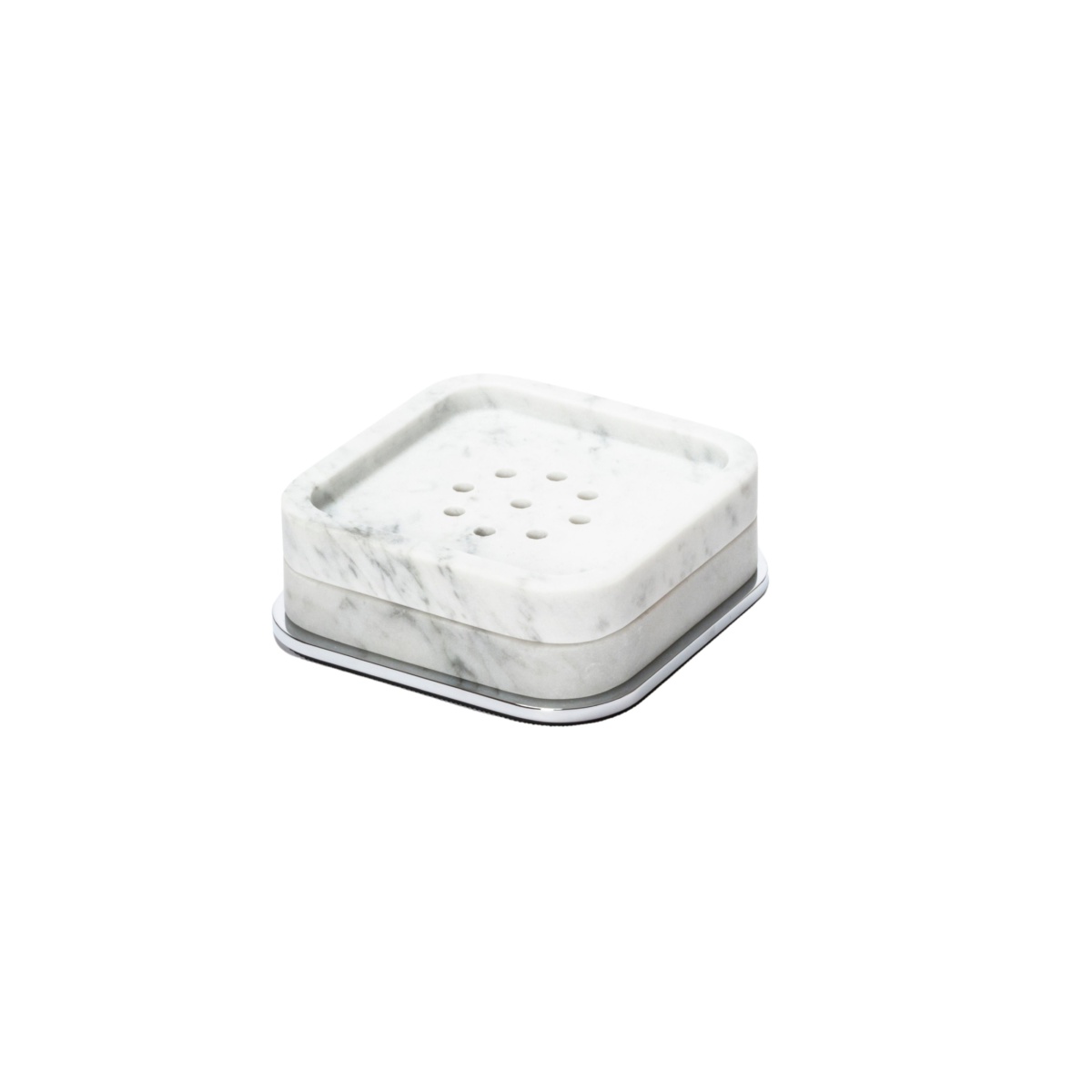 Giobagnara, Polo Arabescato White Marble Bathroom Set, Soap bowl