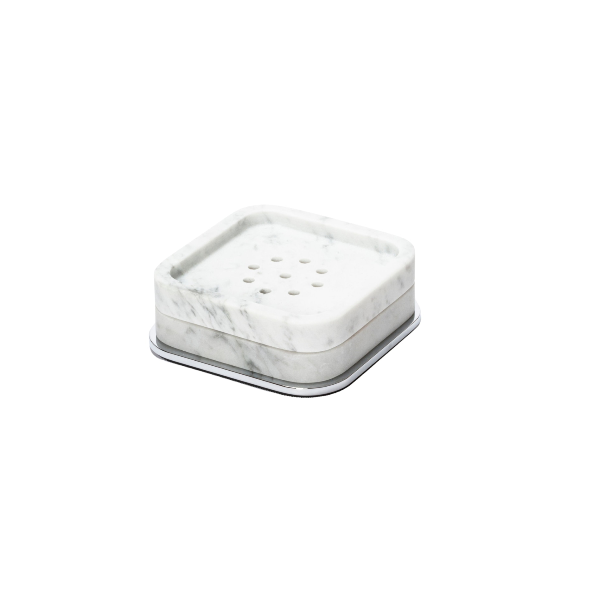 Giobagnara, Polo Arabescato White Marble Bathroom Set, Soap bowl