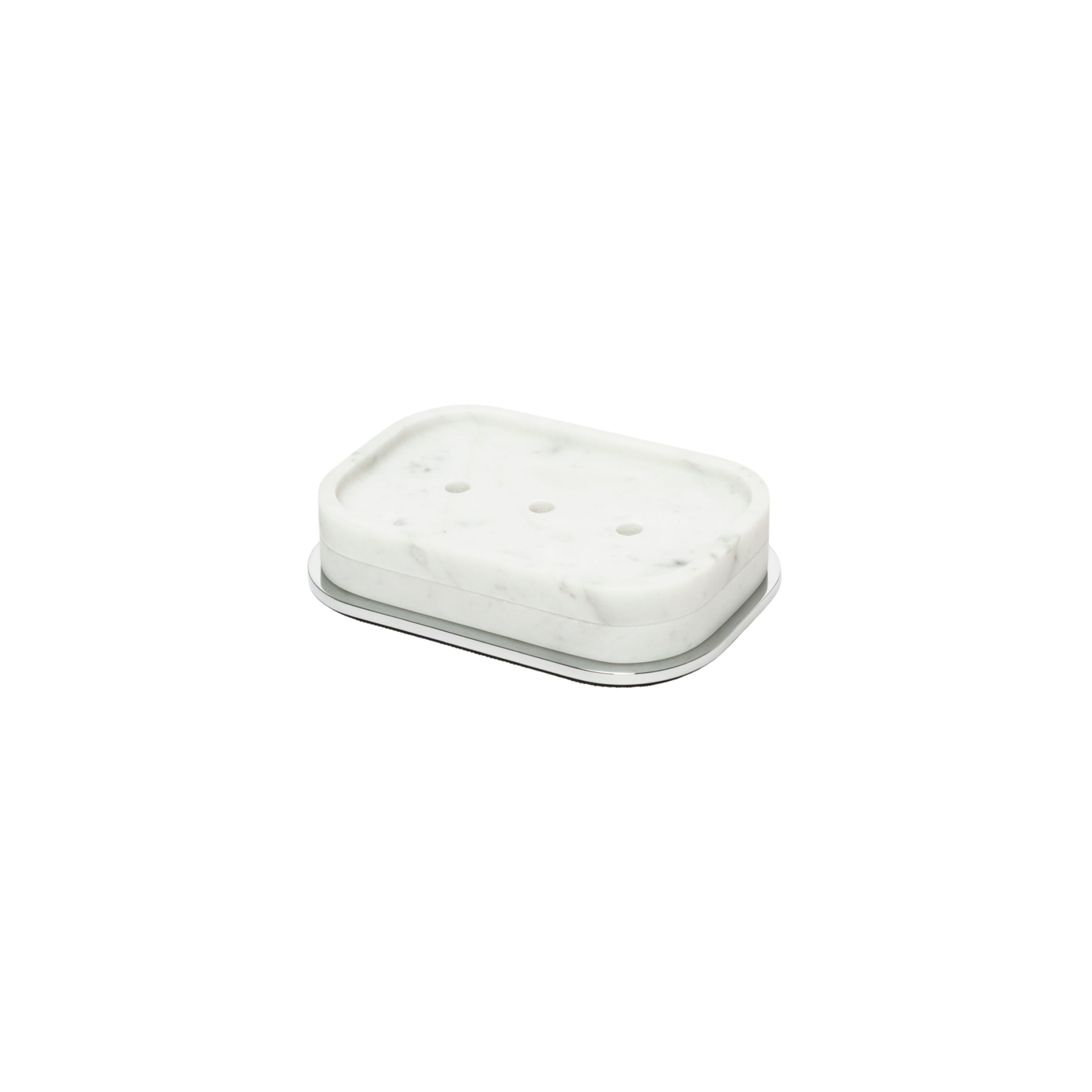 Giobagnara, Polo Arabescato White Marble Bathroom Set, Rectangular soap bowl