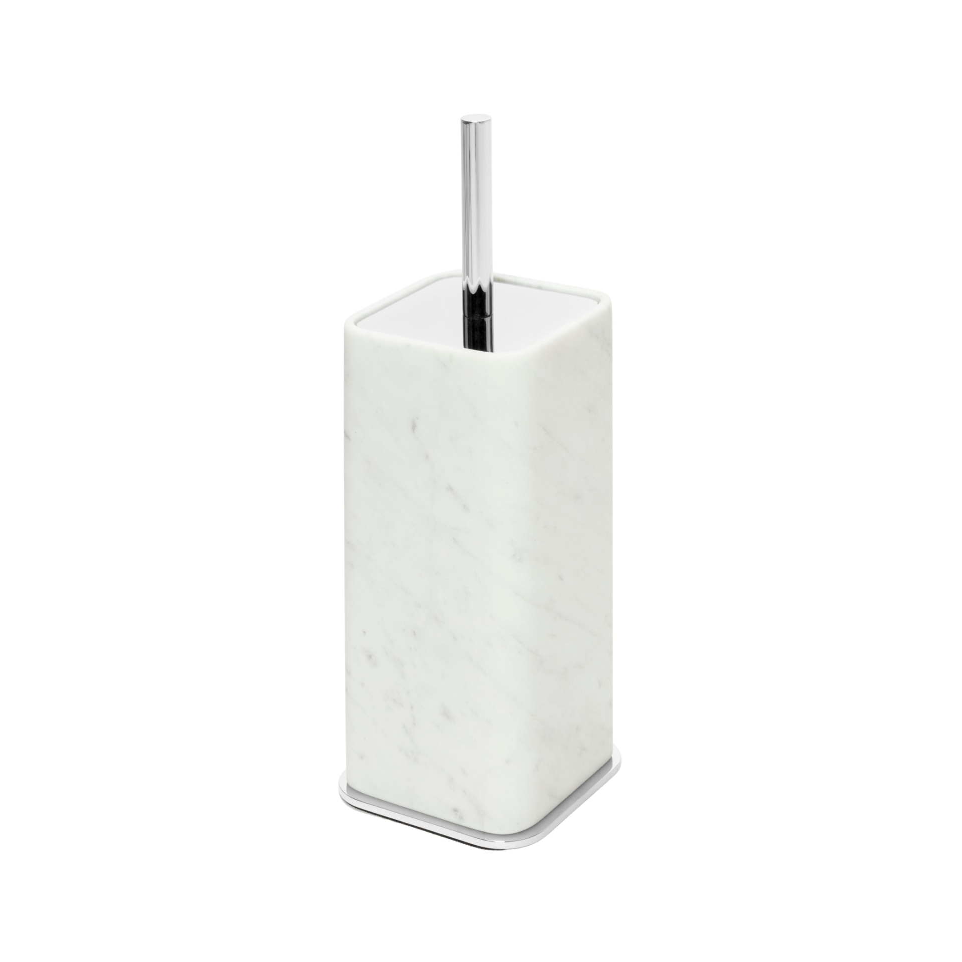 Giobagnara, Polo Arabescato White Marble Bathroom Set, Toilet brush