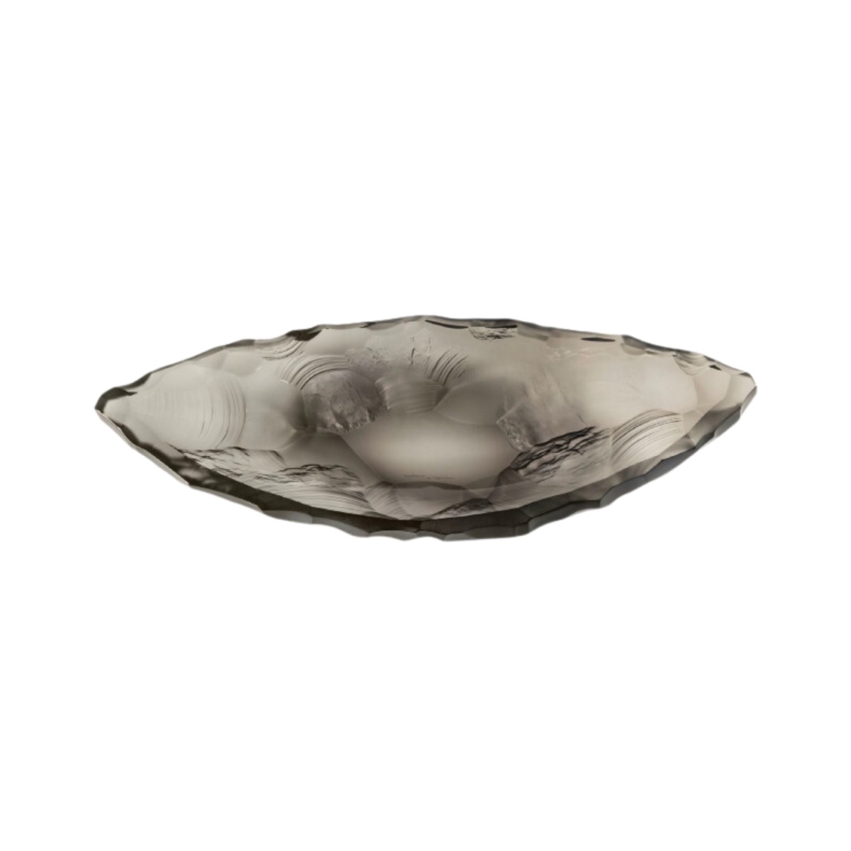 Lalique, Silex bowls, Medium bowl, grey