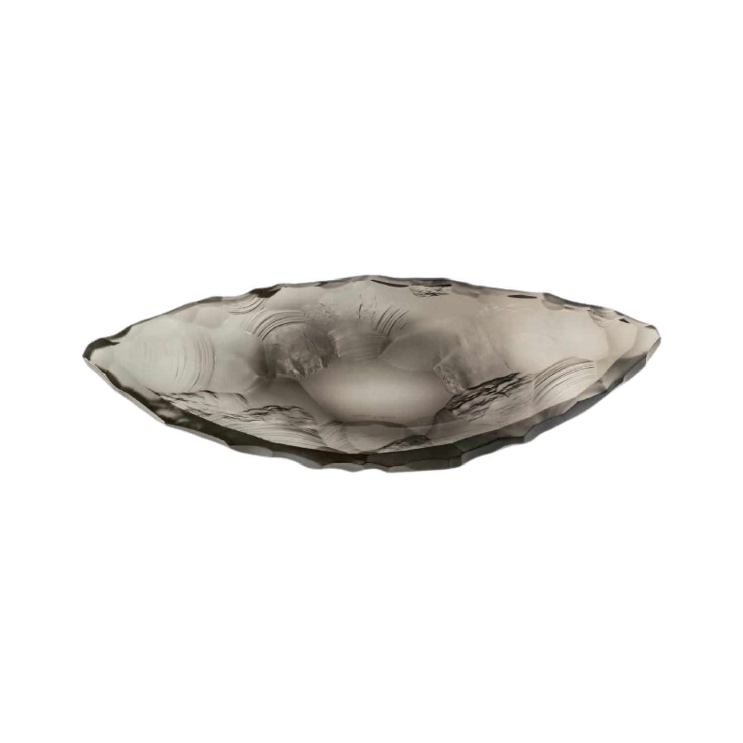 Lalique, Silex bowls, Medium bowl, grey