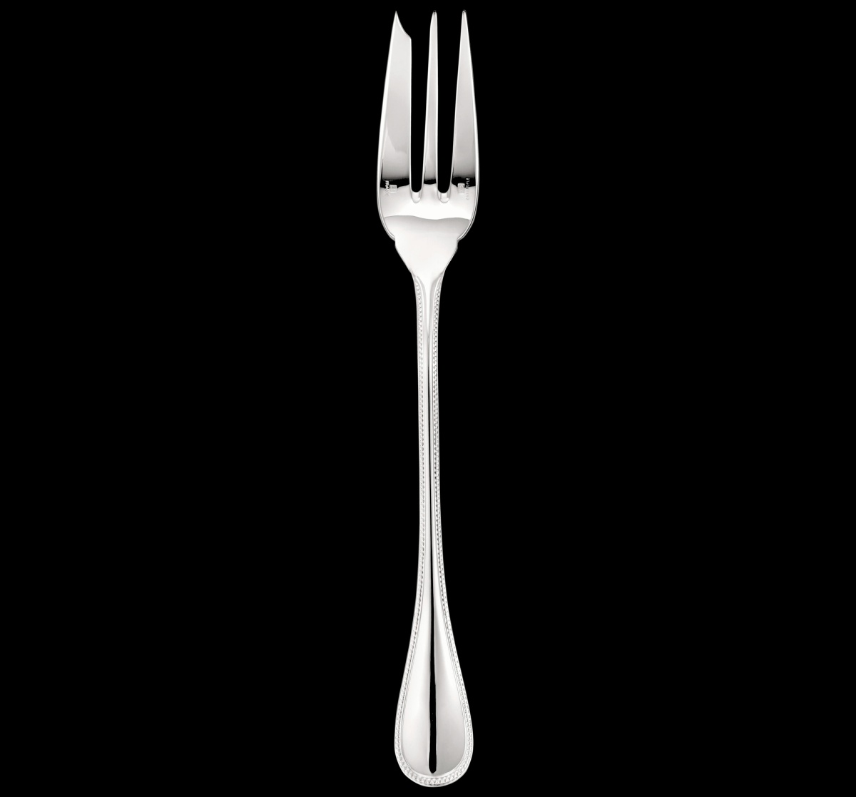 Christofle, Perles cutlery, stainless steel, Serving fork