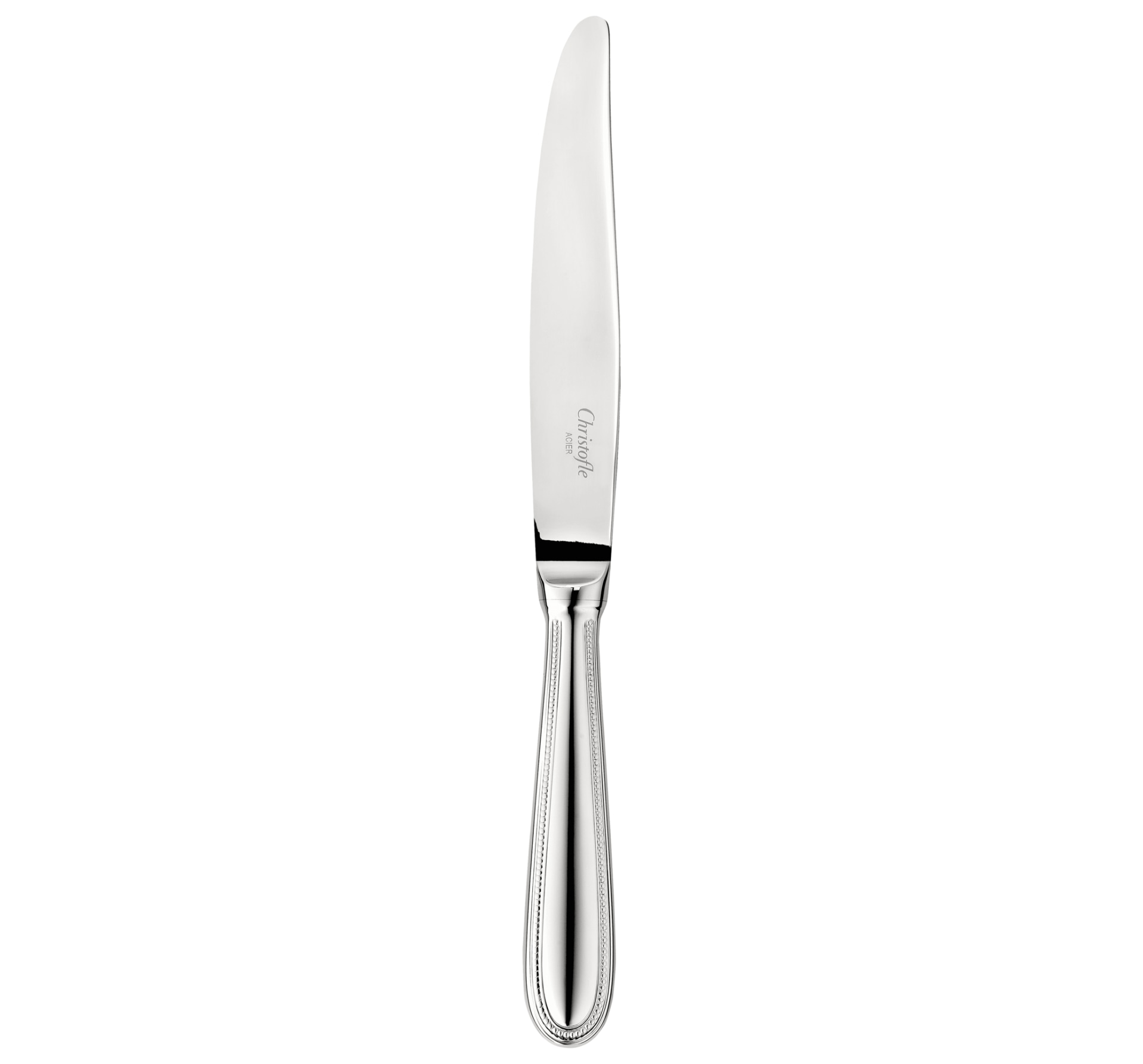 Christofle, Perles cutlery, stainless steel, Dinner knife