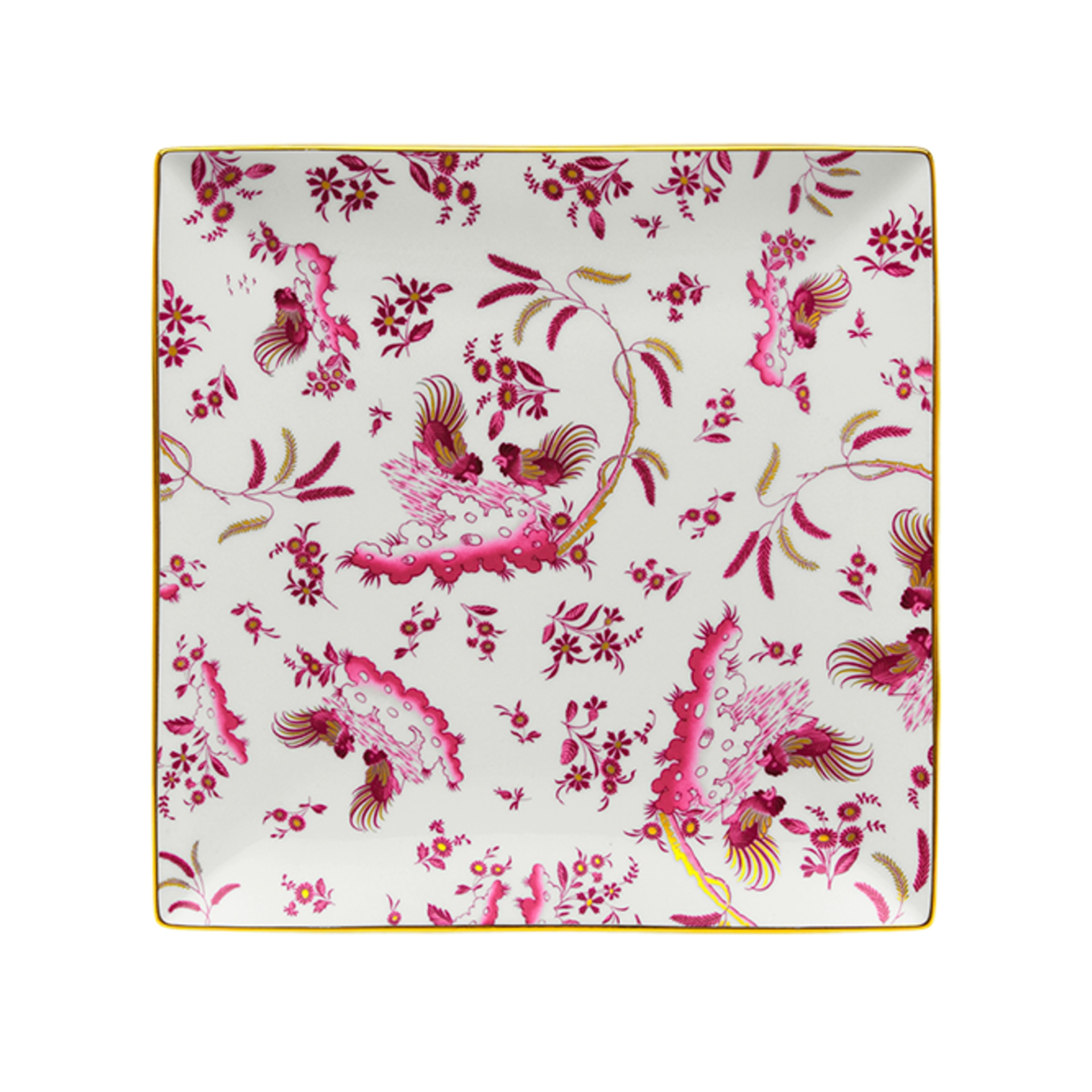 Ginori 1735, Oro Di Doccia, Square plate
