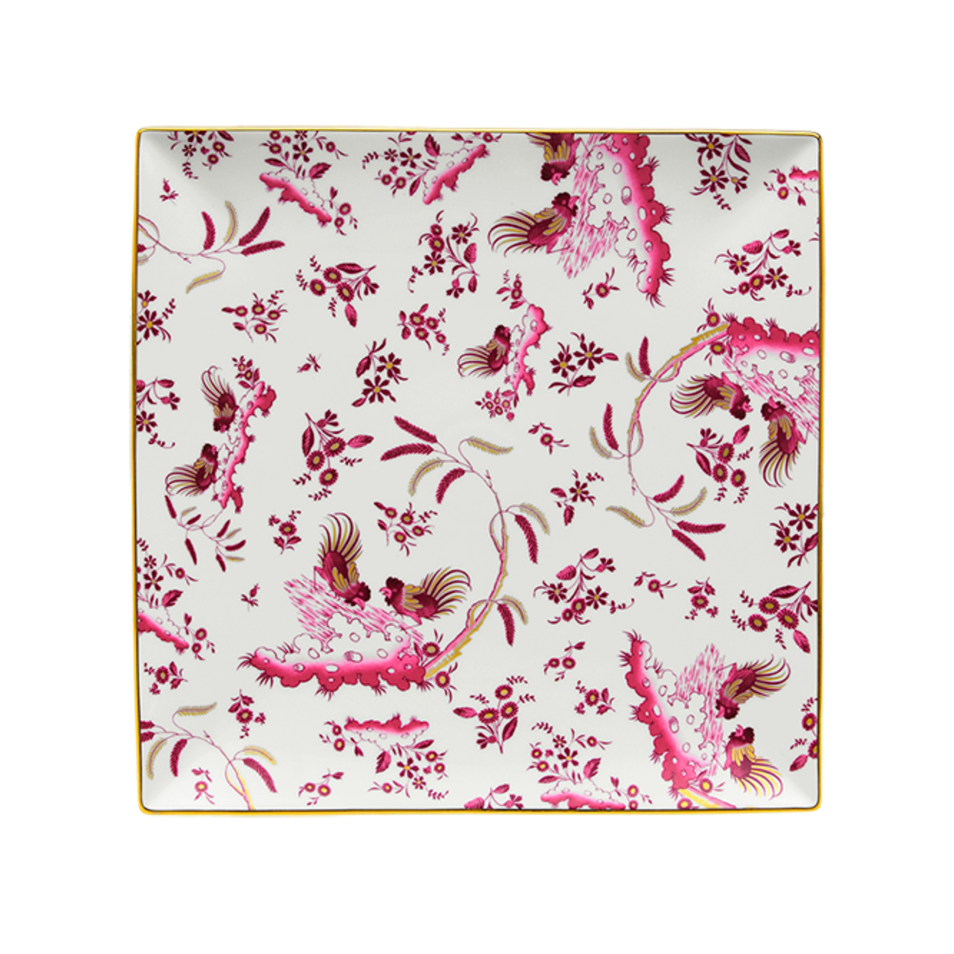 Ginori 1735, Oro Di Doccia, Large square plate