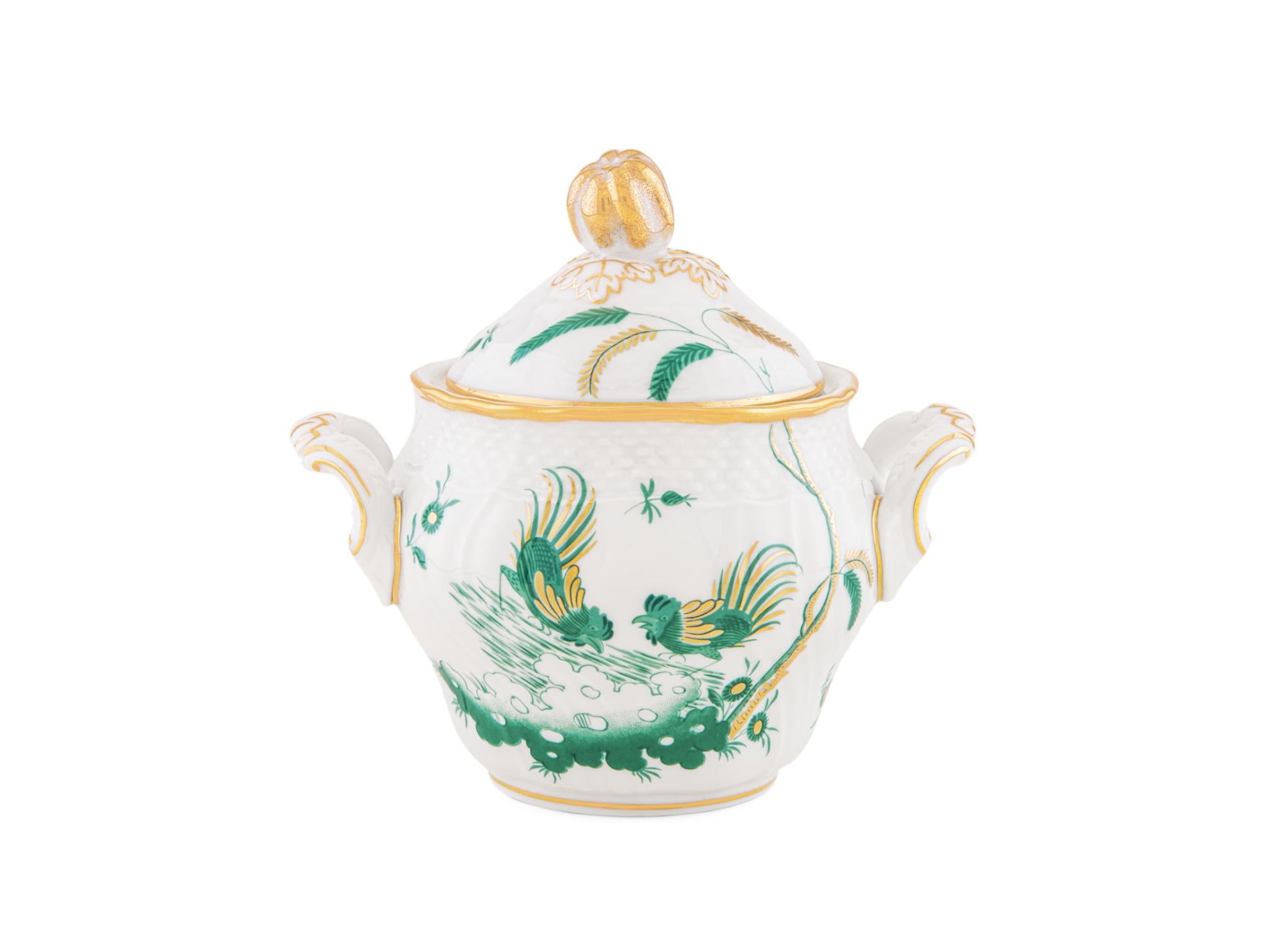 Ginori 1735, Oro Di Doccia, Coffee set sugar bowl