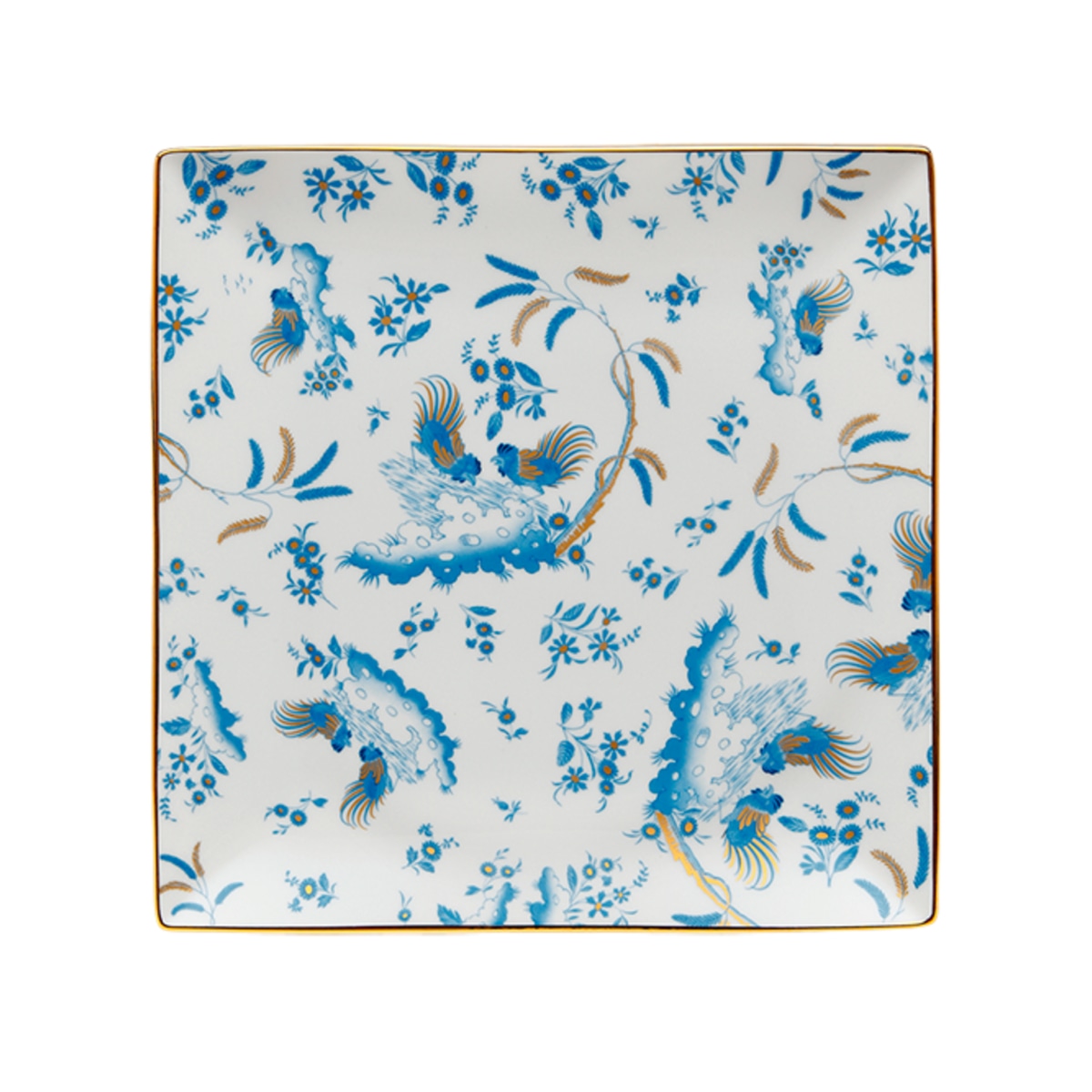 Ginori 1735, Oro Di Doccia, Square plate