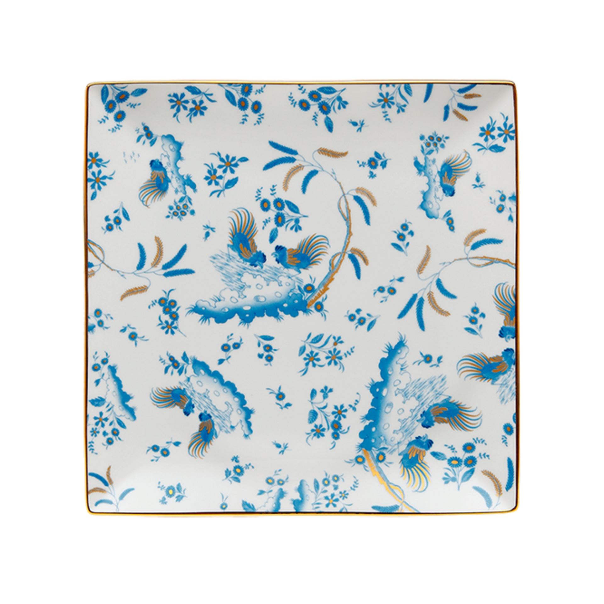 Ginori 1735, Oro Di Doccia, Square plate