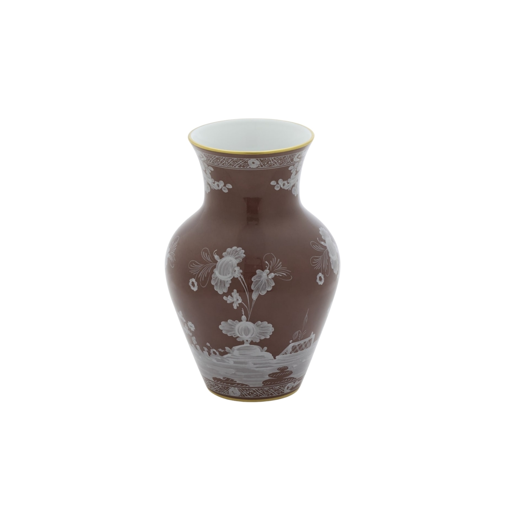 Ginori 1735, Oriente Italiano Castagna & Meringa, Ming vase, castagna