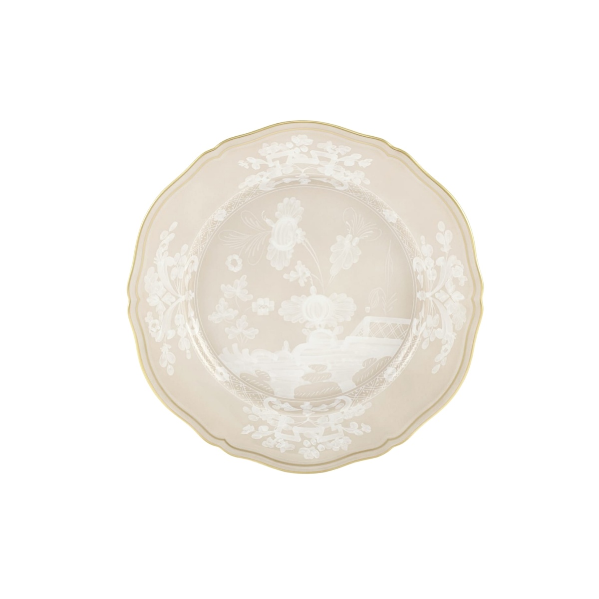 Ginori 1735, Oriente Italiano Castagna & Meringa, Dinner plate, meringa