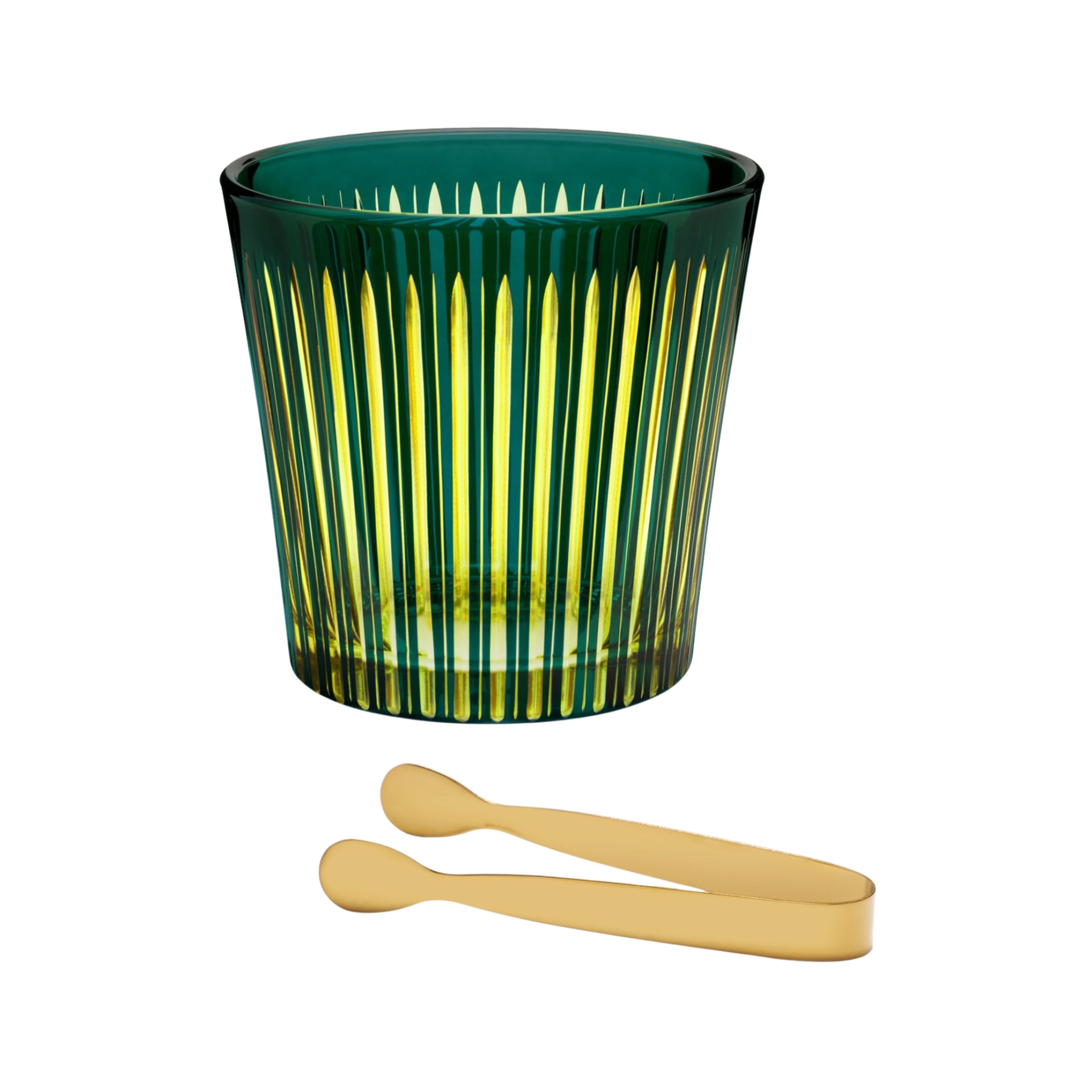 L'Objet, Prism, Ice bucket & tongs, green