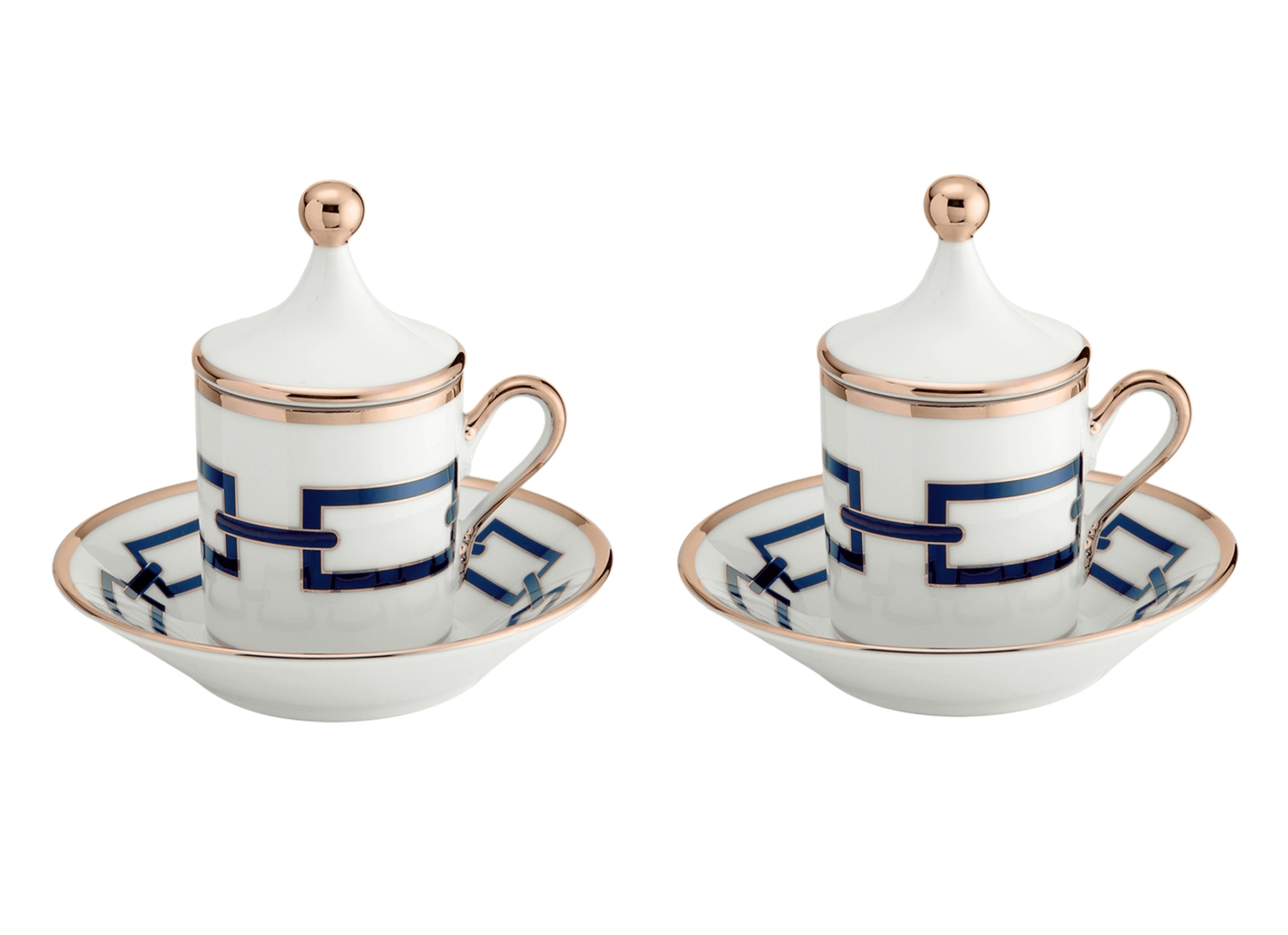 Ginori 1735, Catene Zaffiro, Coffee set for two