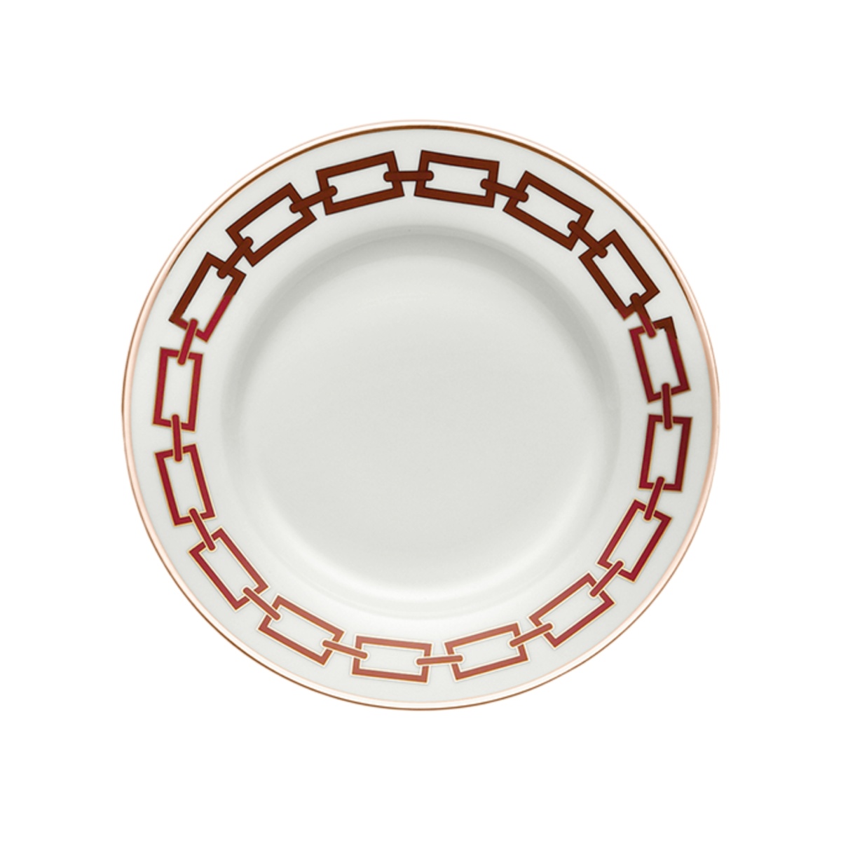 Ginori 1735, Catene Scarlatto, Dessert plate