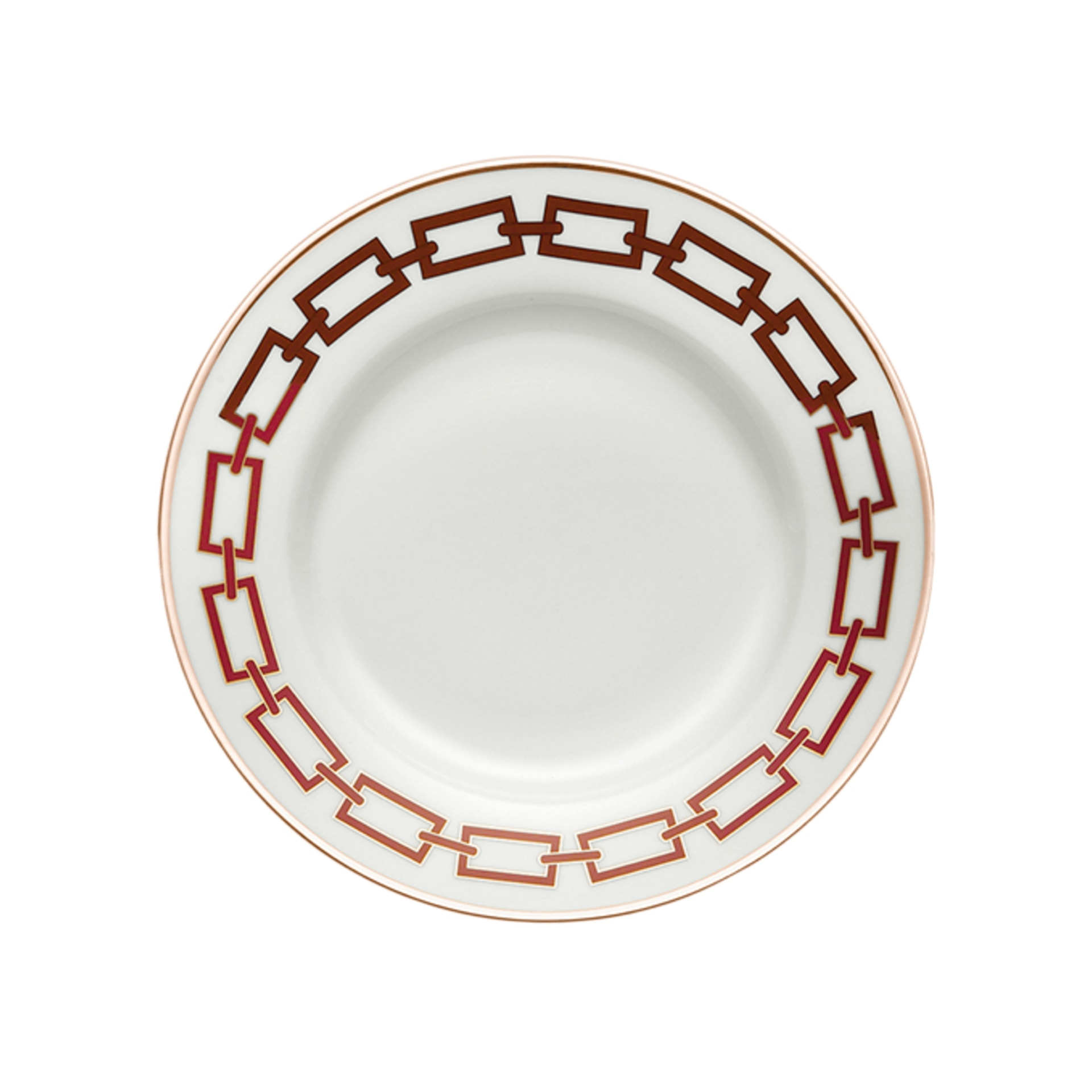 Ginori 1735, Catene Scarlatto, Dessert plate