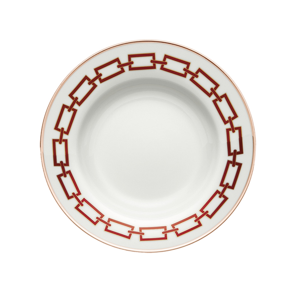 Ginori 1735, Catene Scarlatto, Soup plate