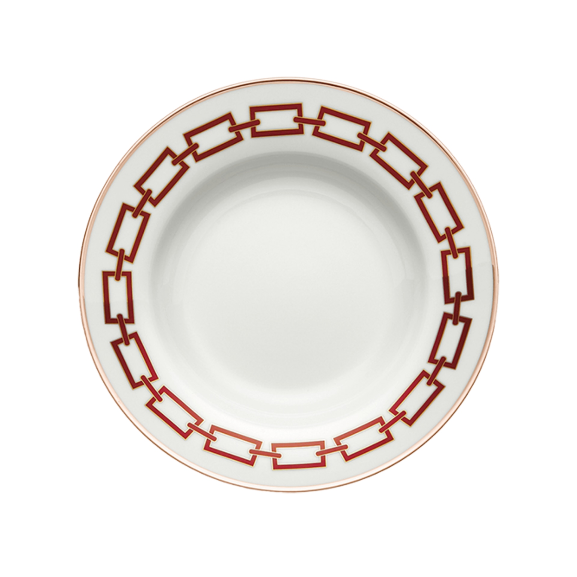 Ginori 1735, Catene Scarlatto, Soup plate