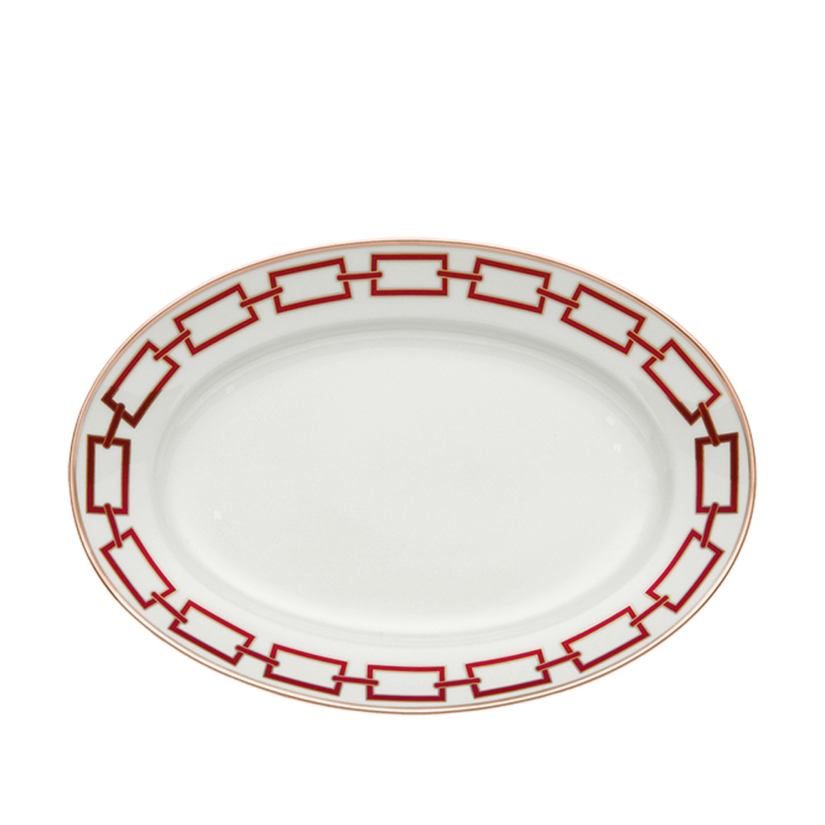 Ginori 1735, Catene Scarlatto, Large oval platter