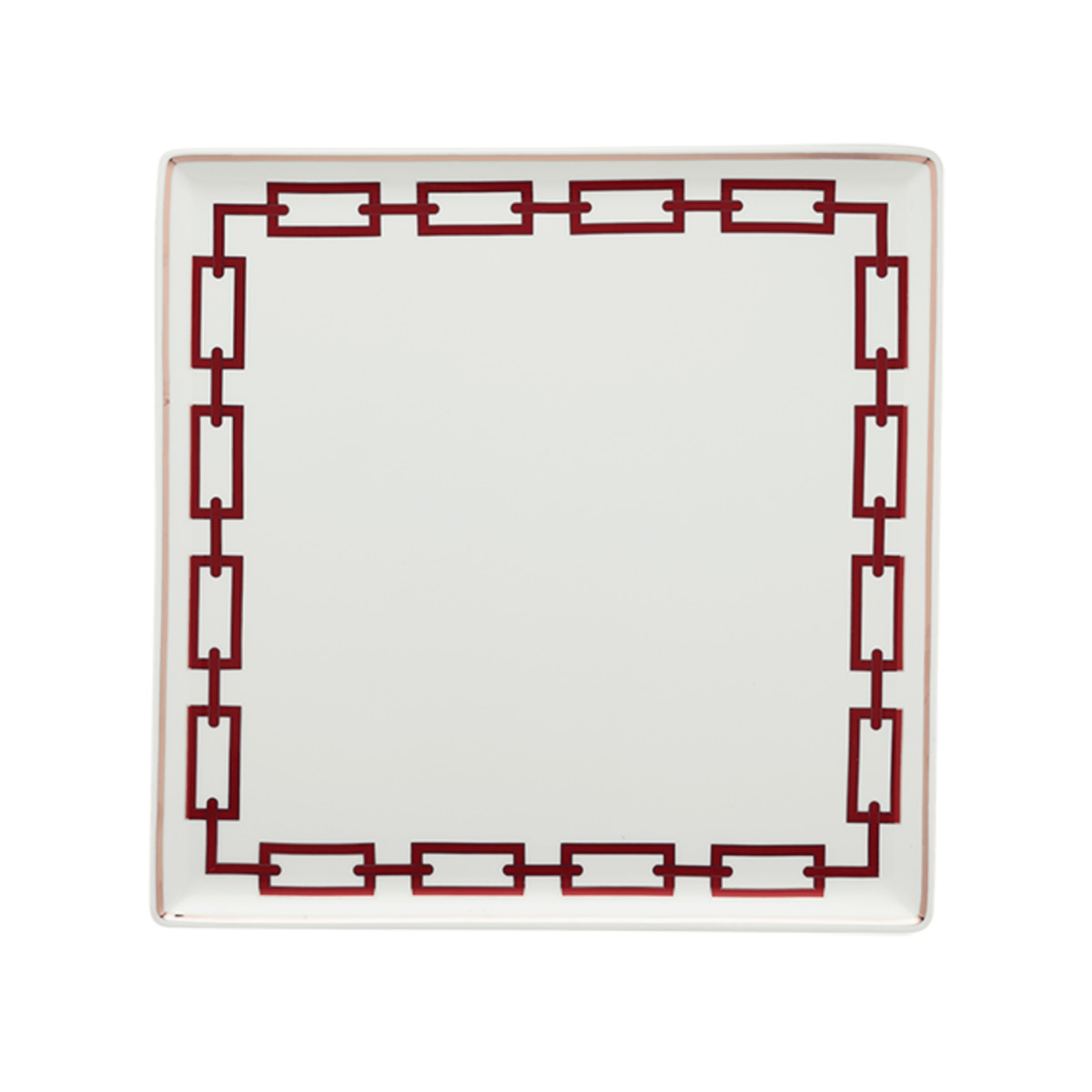 Ginori 1735, Catene Scarlatto, Square centerpiece