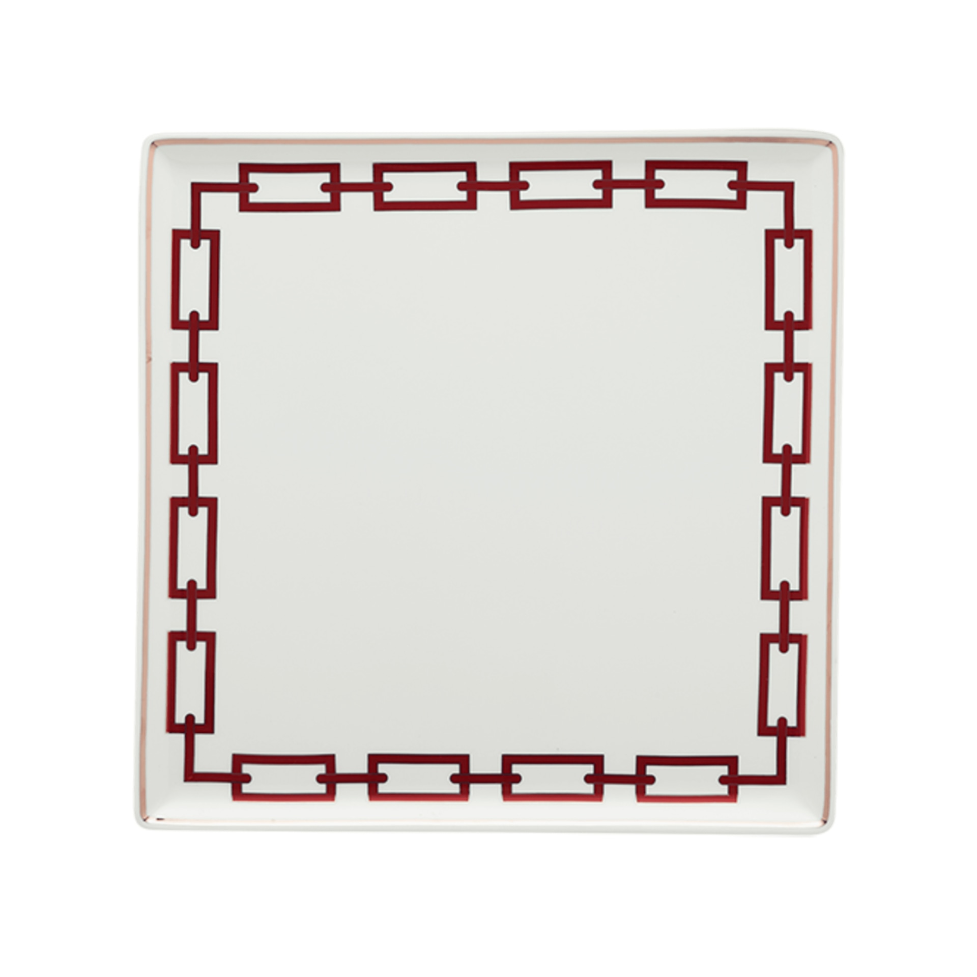 Ginori 1735, Catene Scarlatto, Square centerpiece