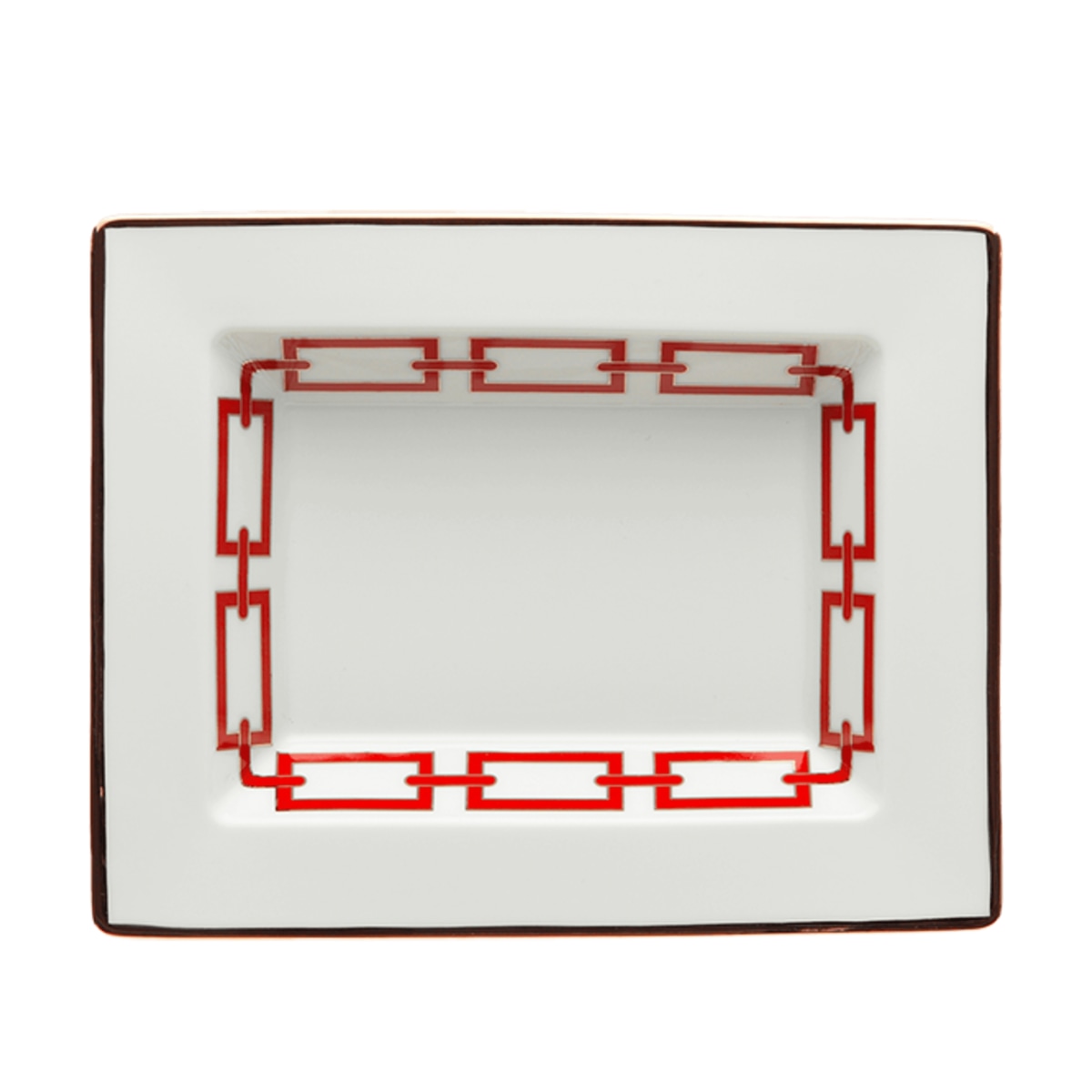 Ginori 1735, Catene Scarlatto, Rectangular change tray