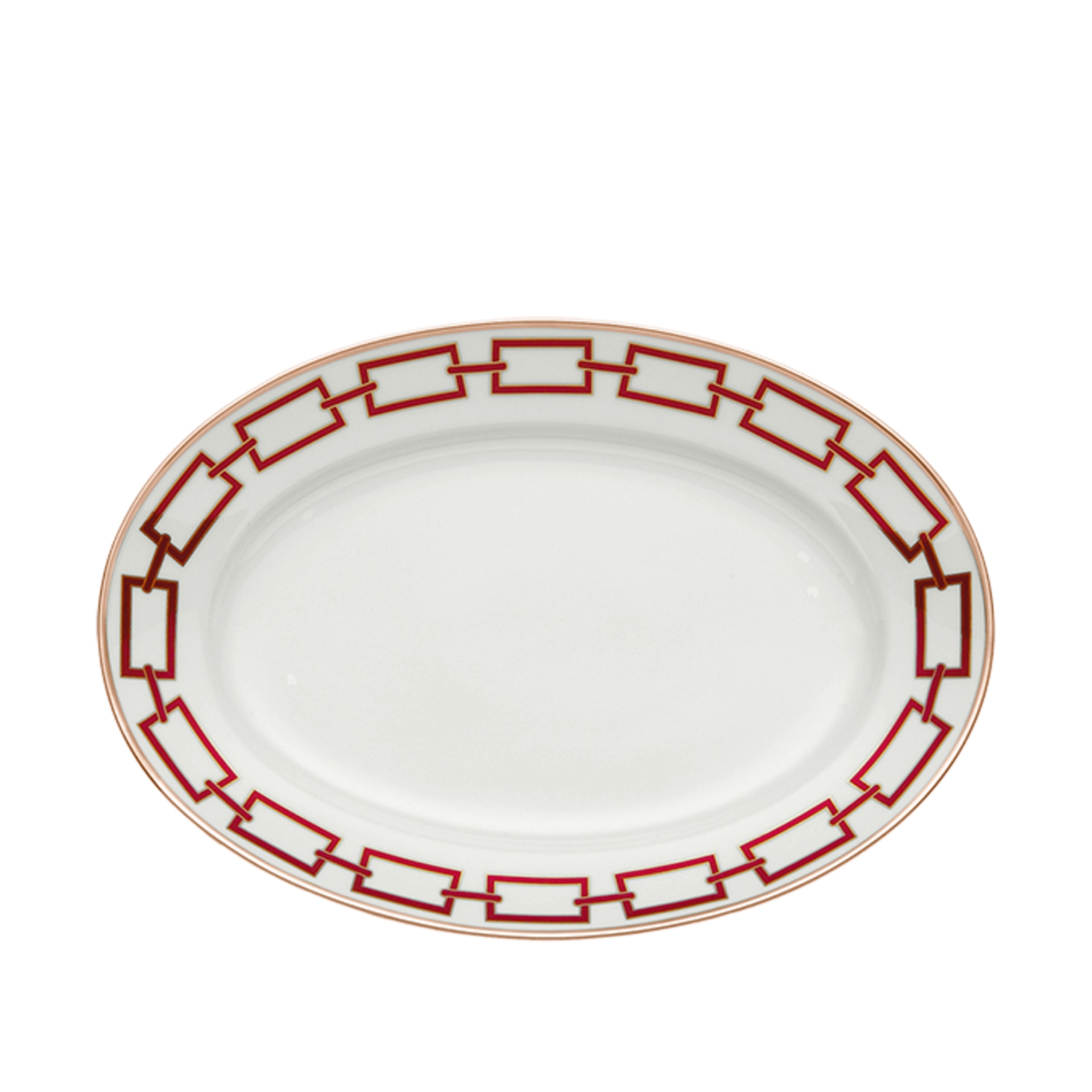 Ginori 1735, Catene Scarlatto, Oval platter