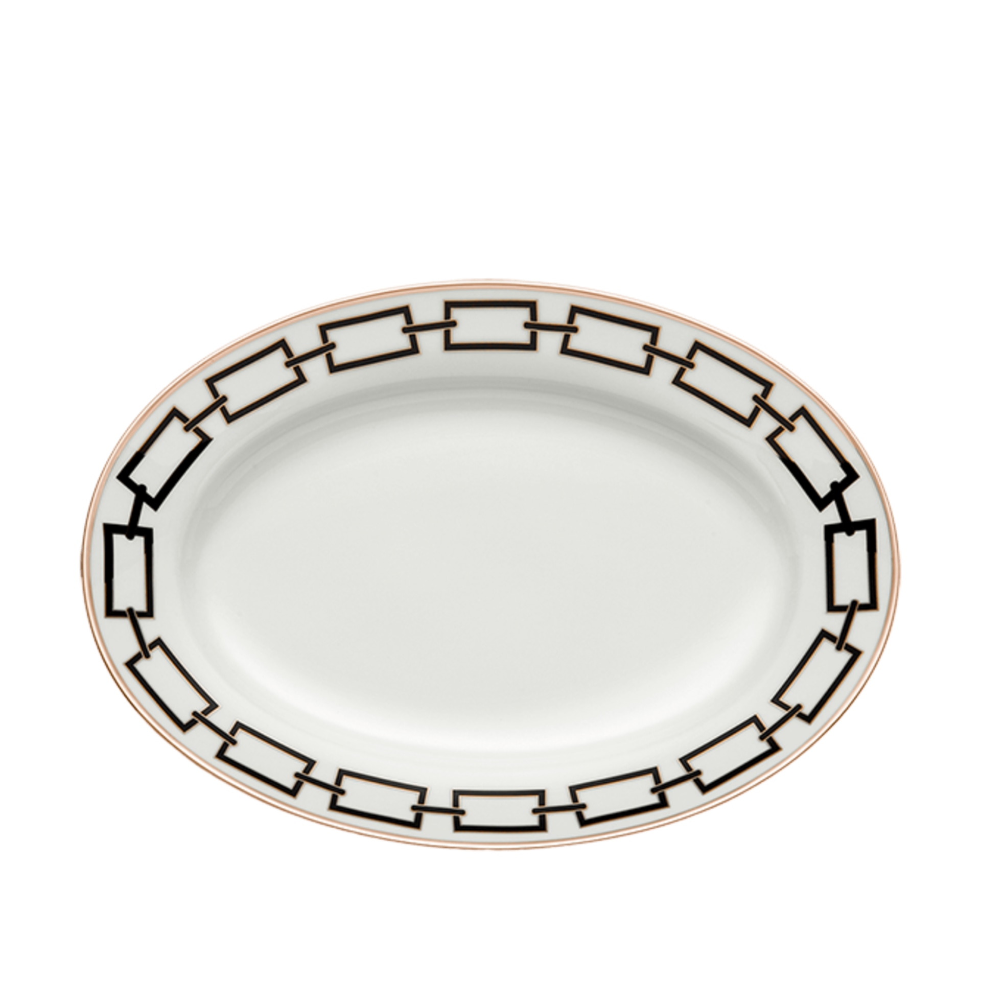 Ginori 1735, Catene Nero, Large oval platter