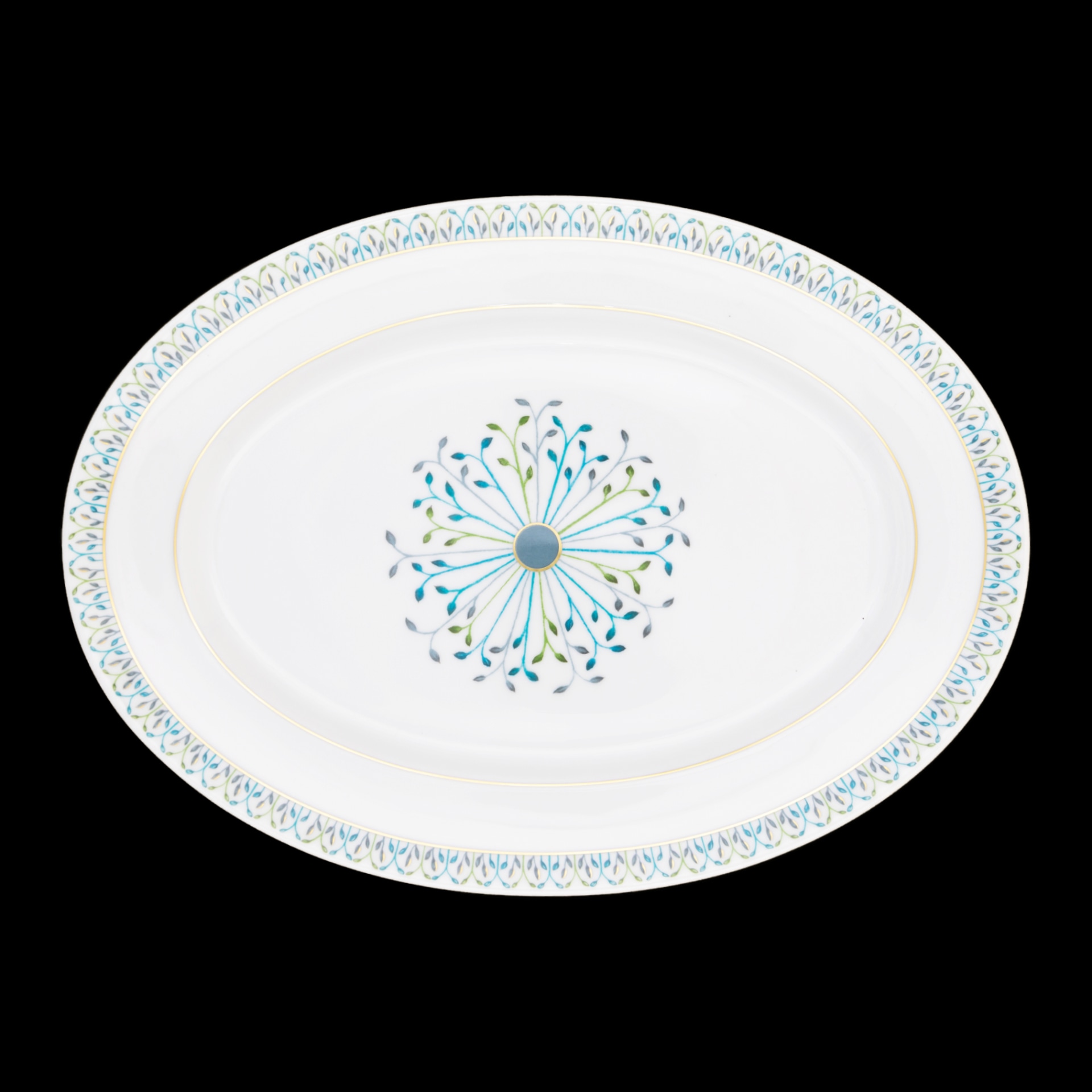 Robert Haviland & C. Parlon, Jardin de louise, Oval platter 42 cm
