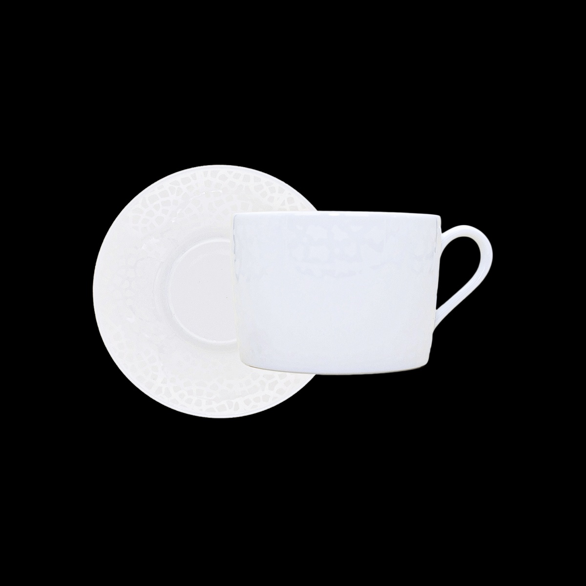 Robert Haviland & C. Parlon, Serengeti White, Tea cup & saucer