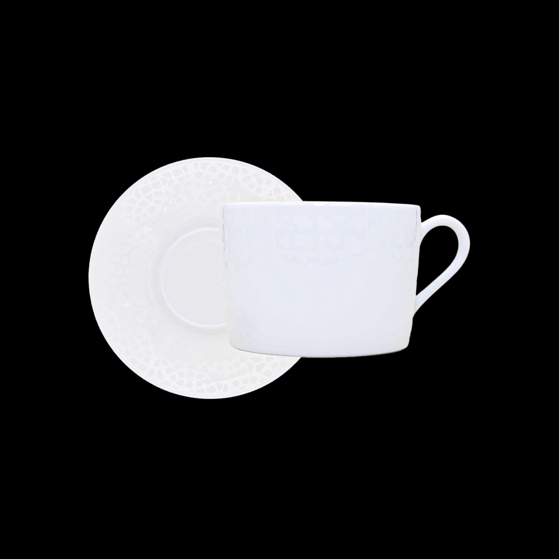 Robert Haviland & C. Parlon, Serengeti White, Tea cup & saucer