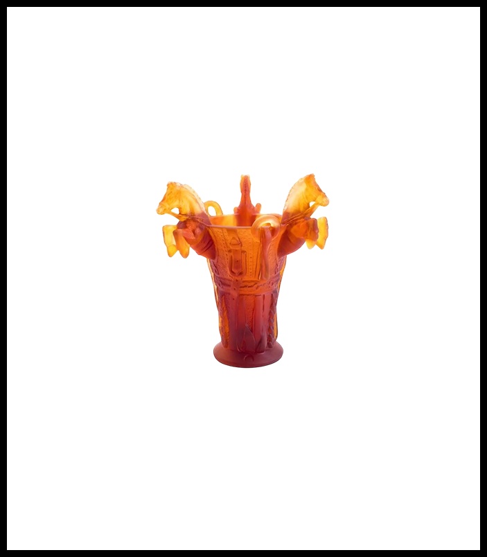 Daum, Rêve Equestre, Small vase, limited edition