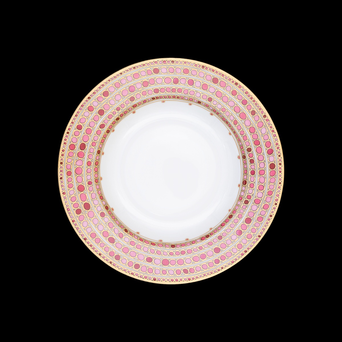 Robert Haviland & C. Parlon, Syracuse Fuschia, Rim soup plate