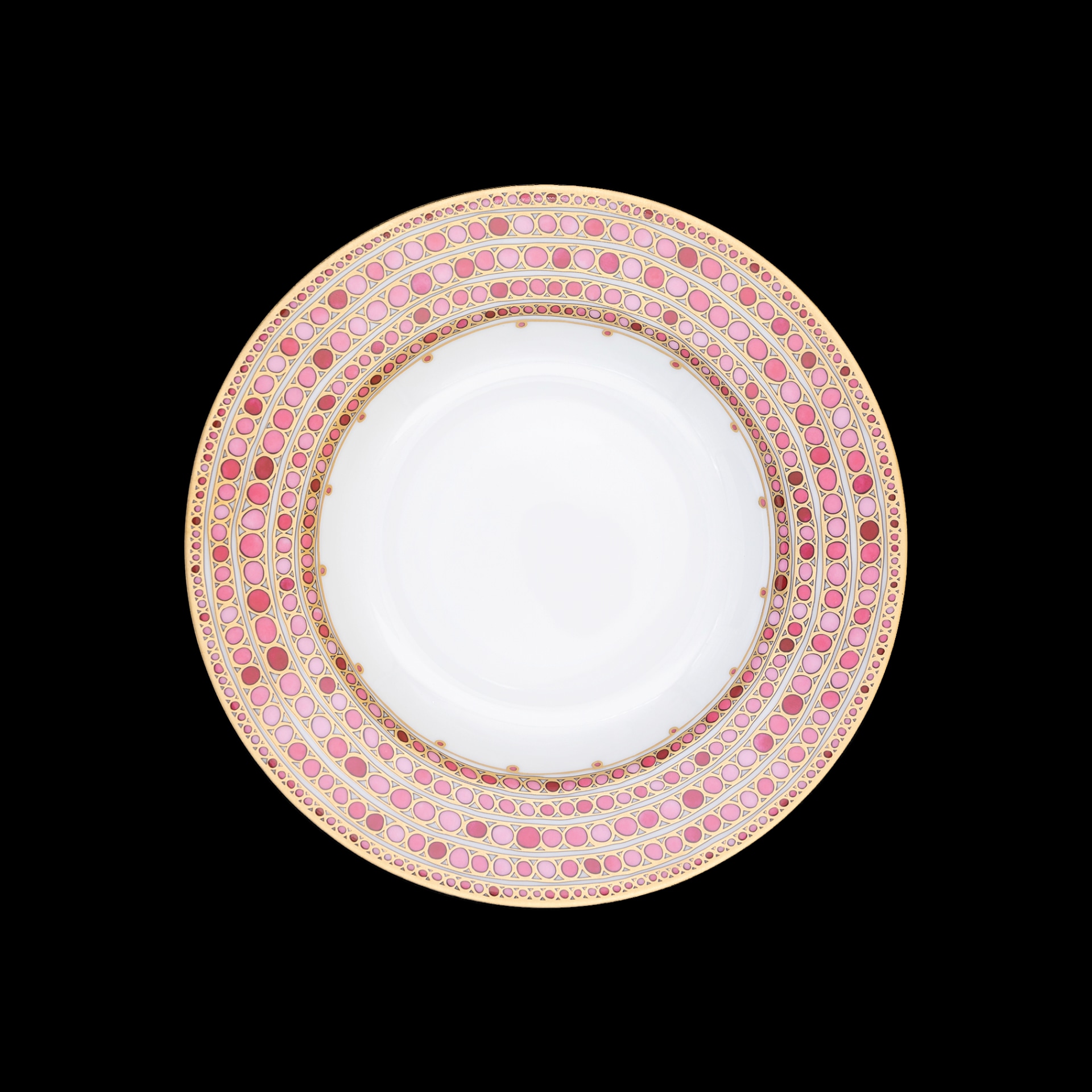 Robert Haviland & C. Parlon, Syracuse Fuschia, Rim soup plate