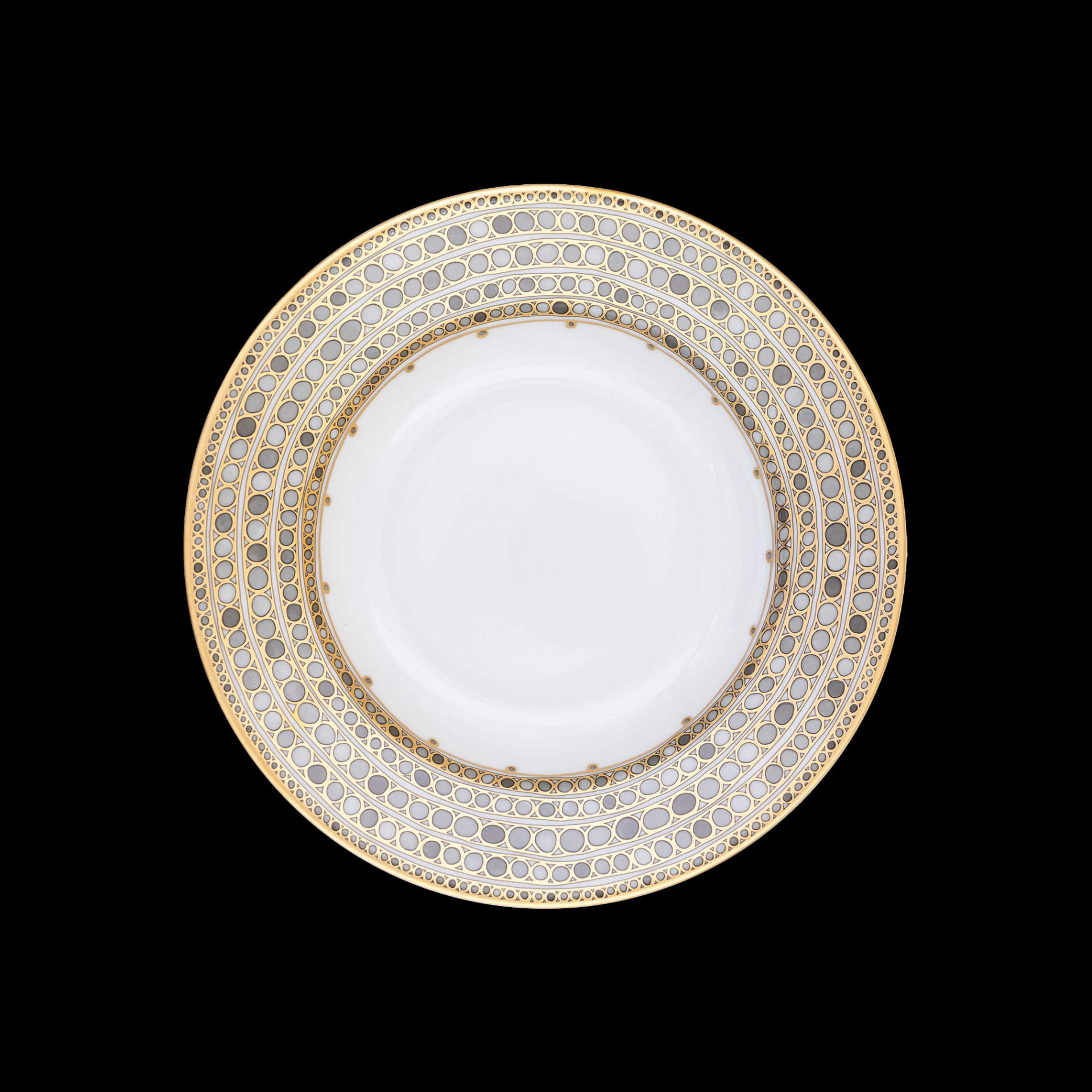 Robert Haviland & C. Parlon, Syracuse Taupe, Rim soup plate