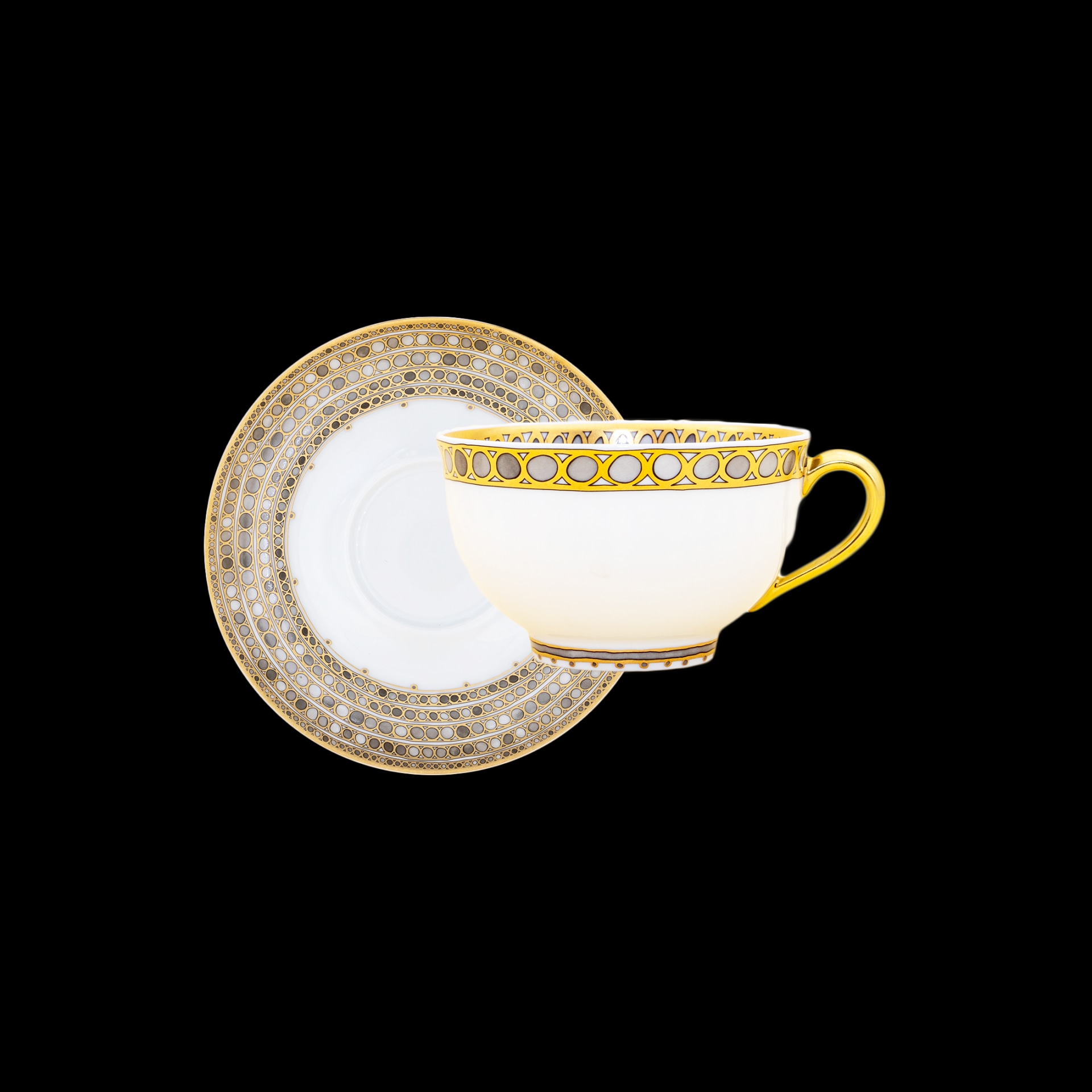 Robert Haviland & C. Parlon, Syracuse Taupe, Tea cup & saucer