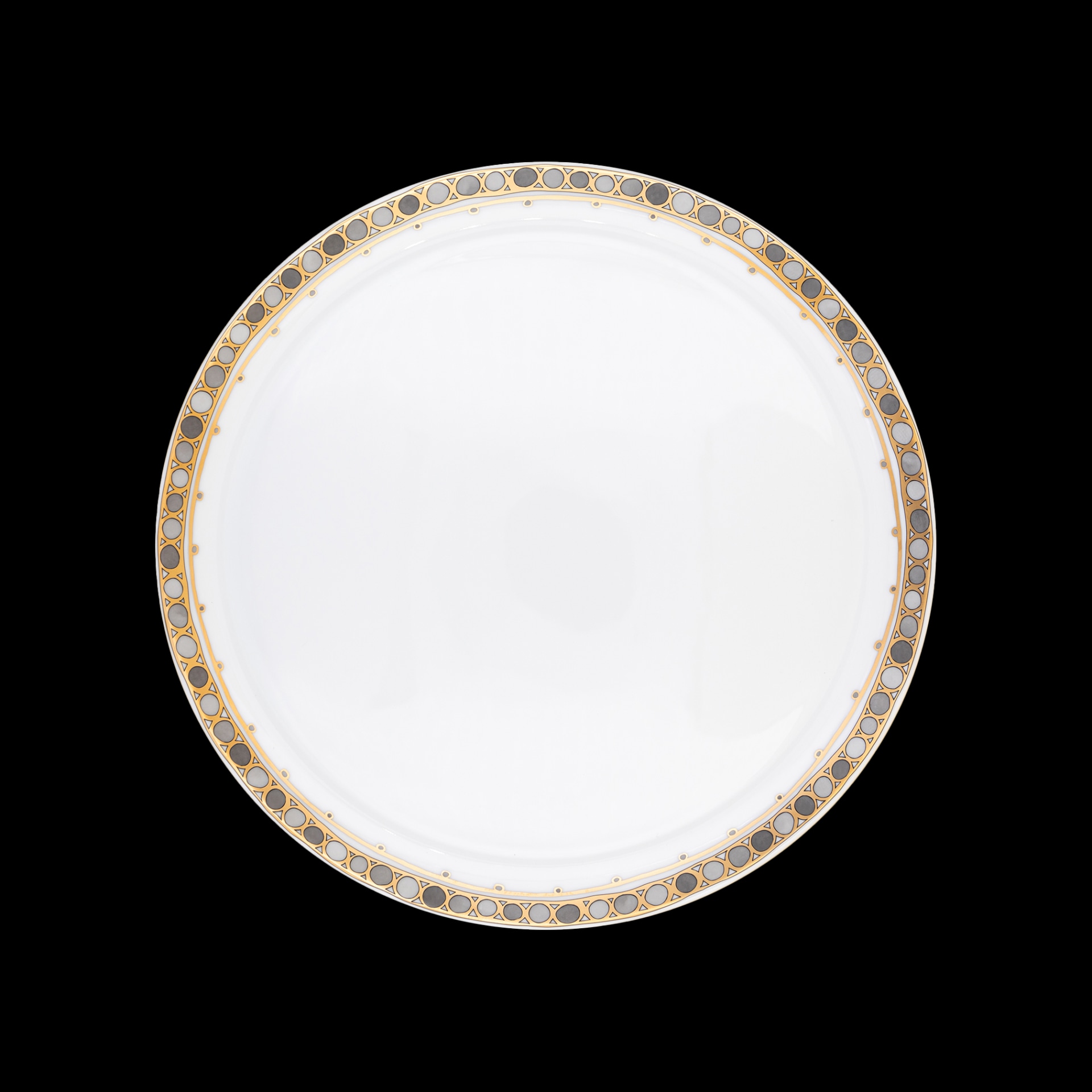 Robert Haviland & C. Parlon, Syracuse Taupe, Round flat tarte dish