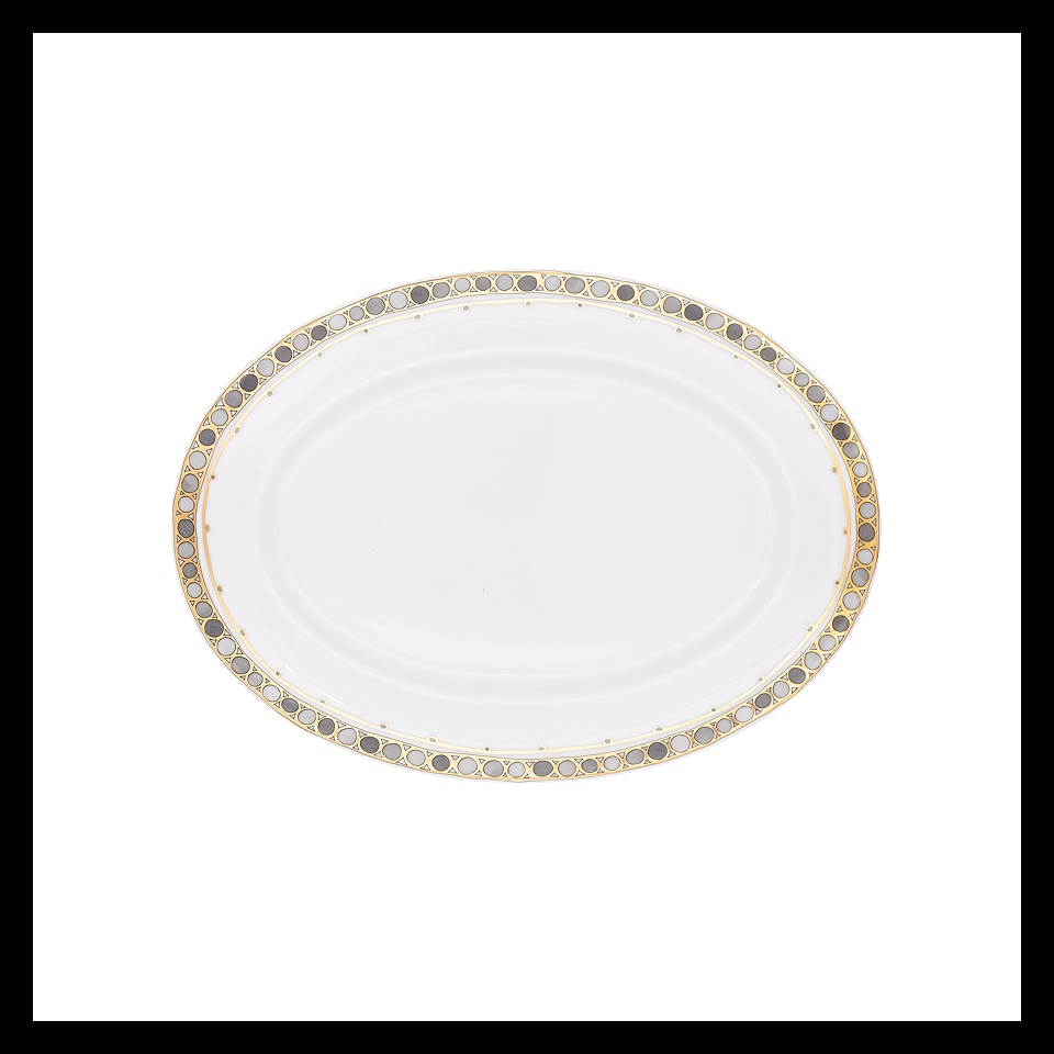 Robert Haviland & C. Parlon, Syracuse Taupe, Oval platter 36 cm