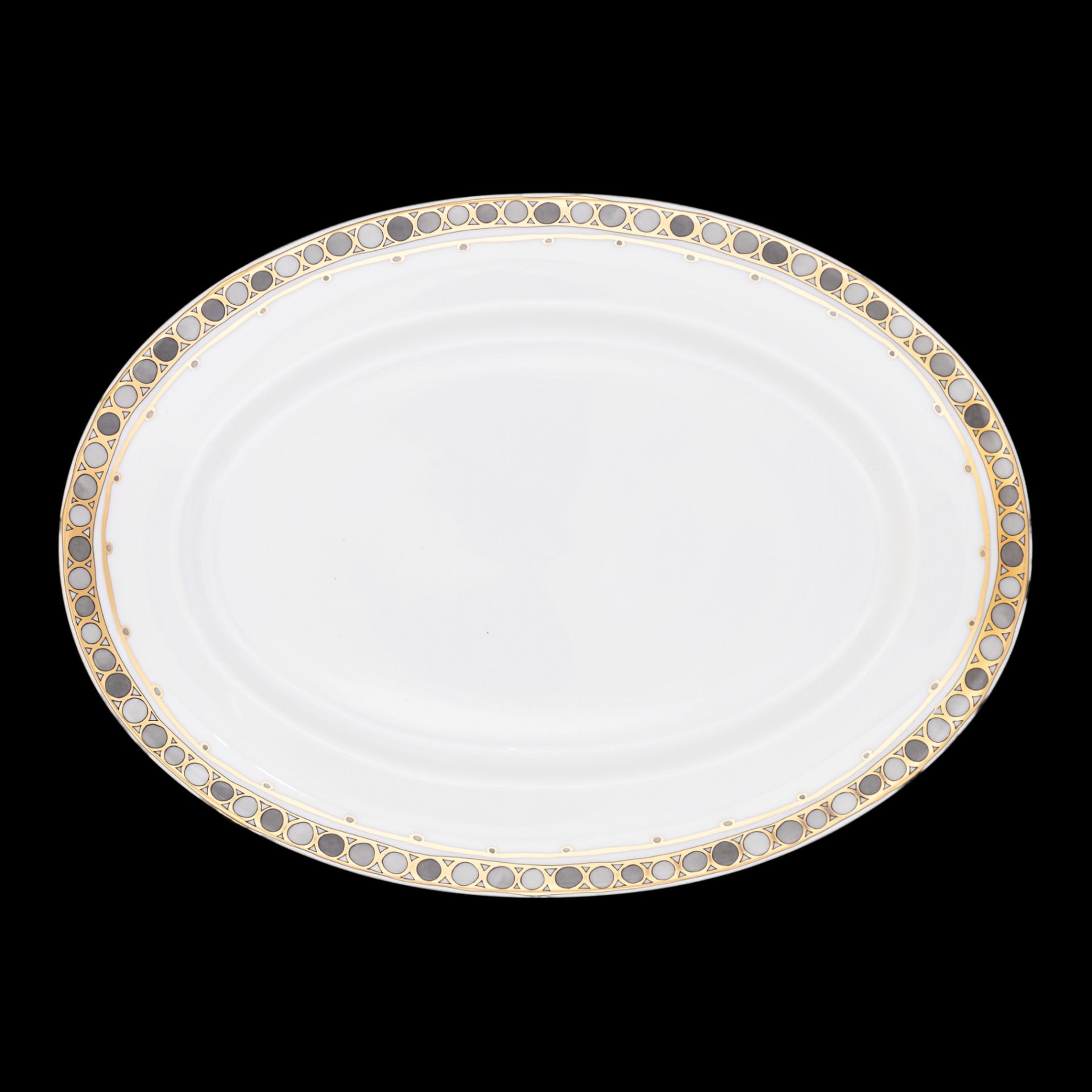 Robert Haviland & C. Parlon, Syracuse Taupe, Oval platter 42 cm