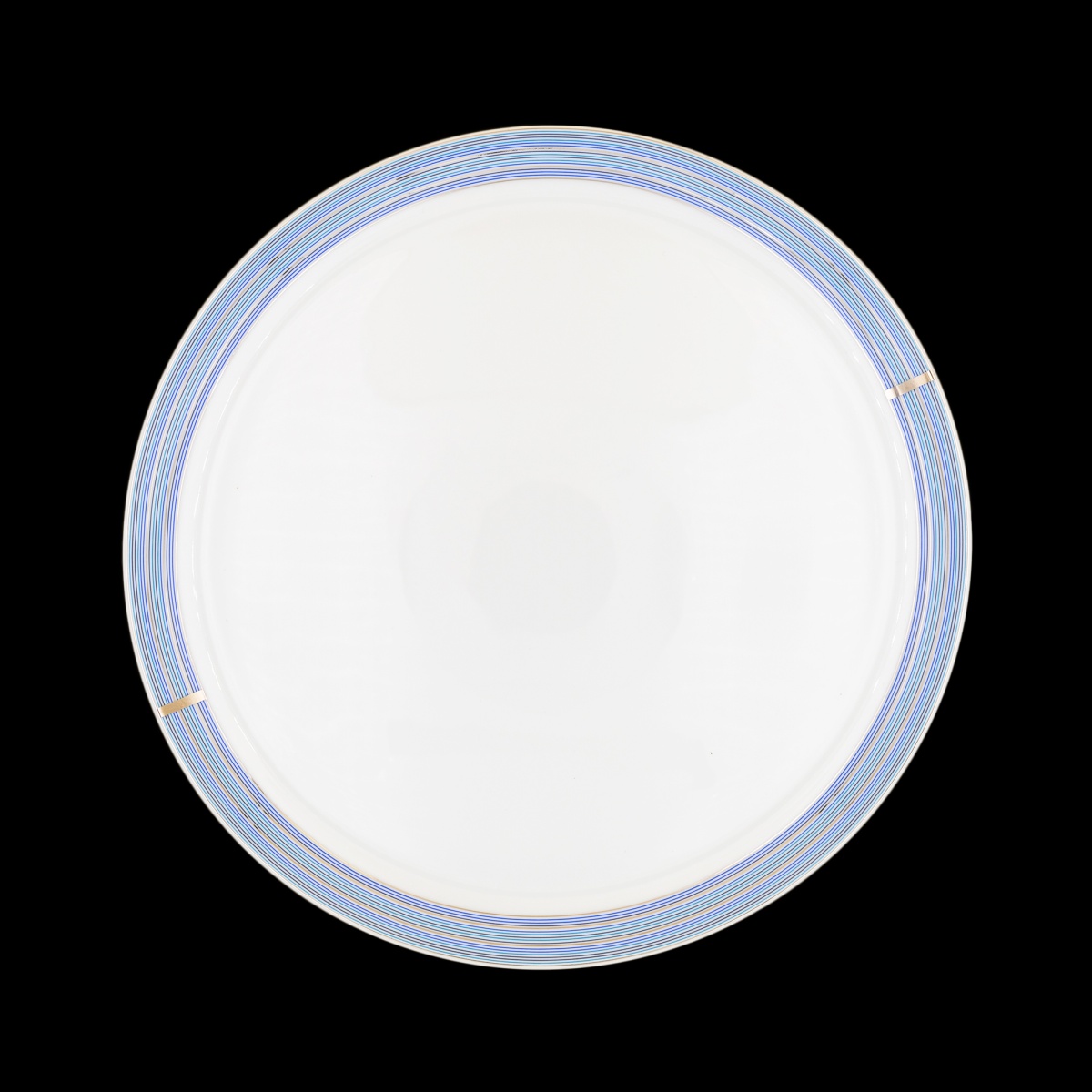 Robert Haviland & C. Parlon, Cape Cod Indigo, Round flat tarte dish