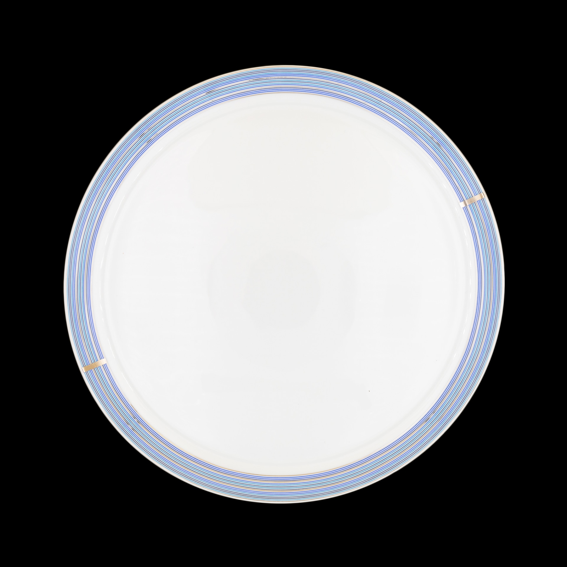 Robert Haviland & C. Parlon, Cape Cod Indigo, Round flat tarte dish