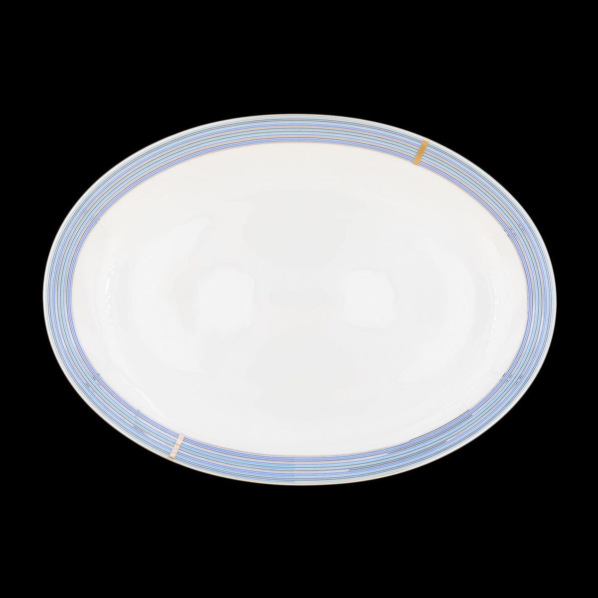 Robert Haviland & C. Parlon, Cape Cod Indigo, Oval platter 42 cm