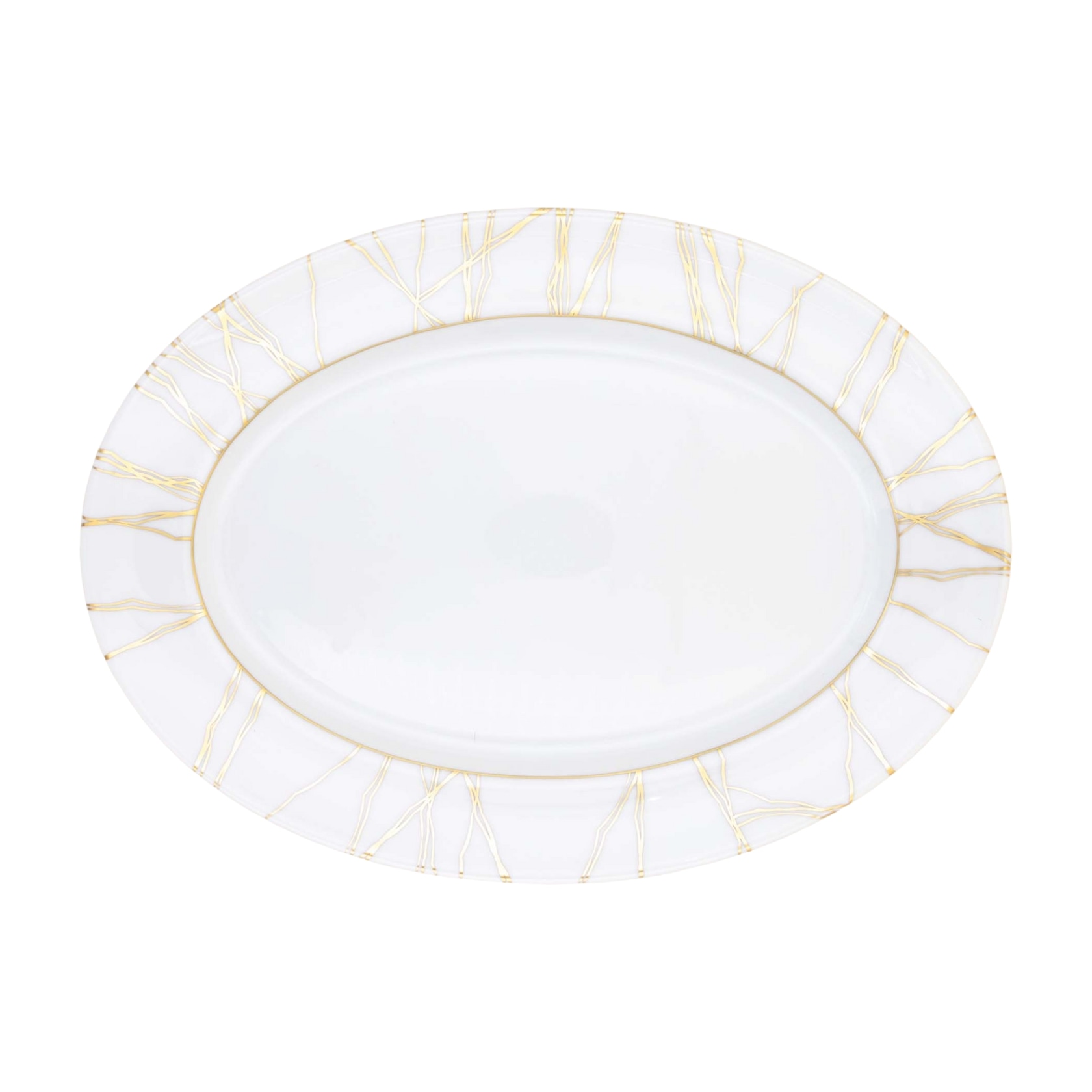 Robert Haviland & C. Parlon, Fil d'or, Oval platter 36 cm